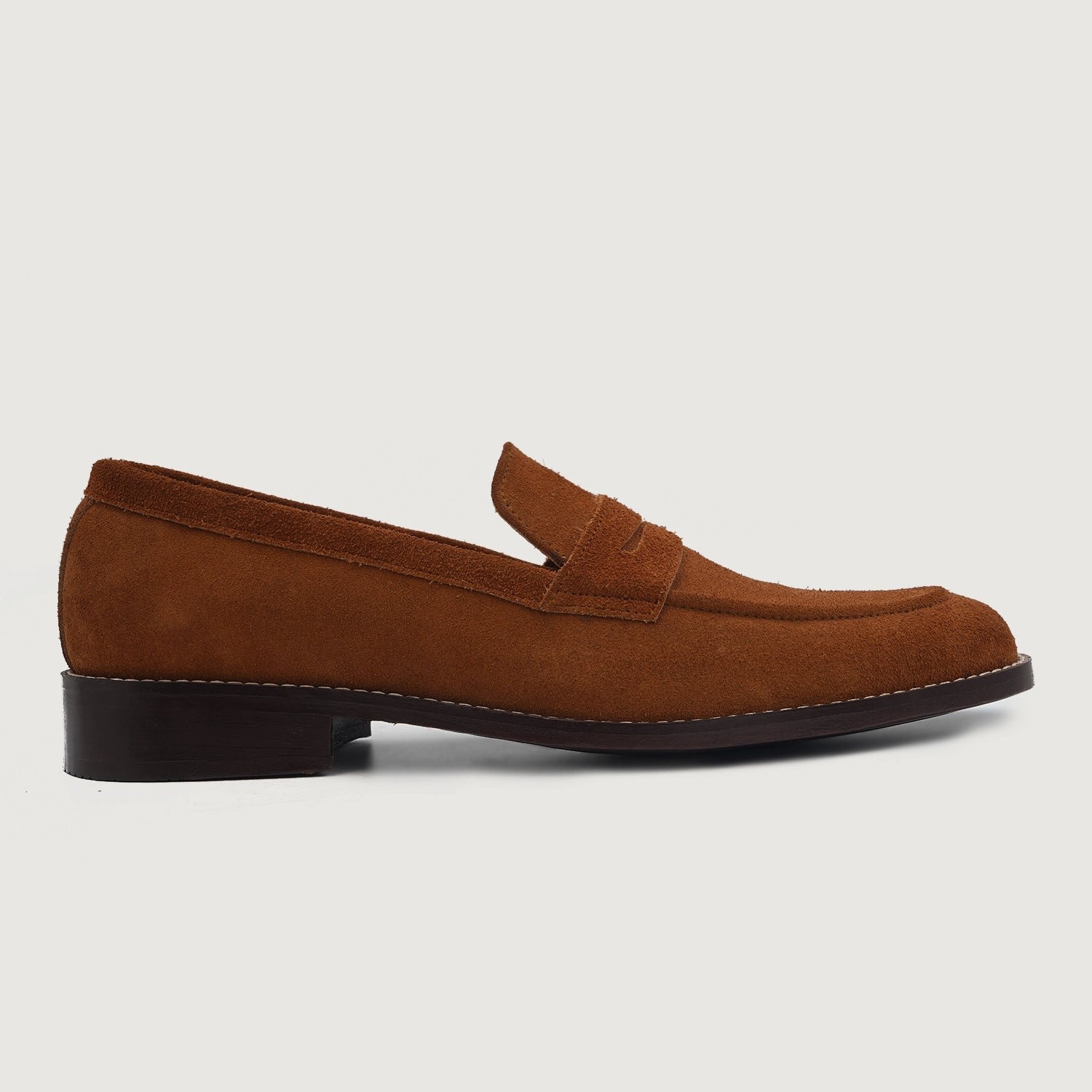 Baxton Brown Suede Leather Loafers - Image 2