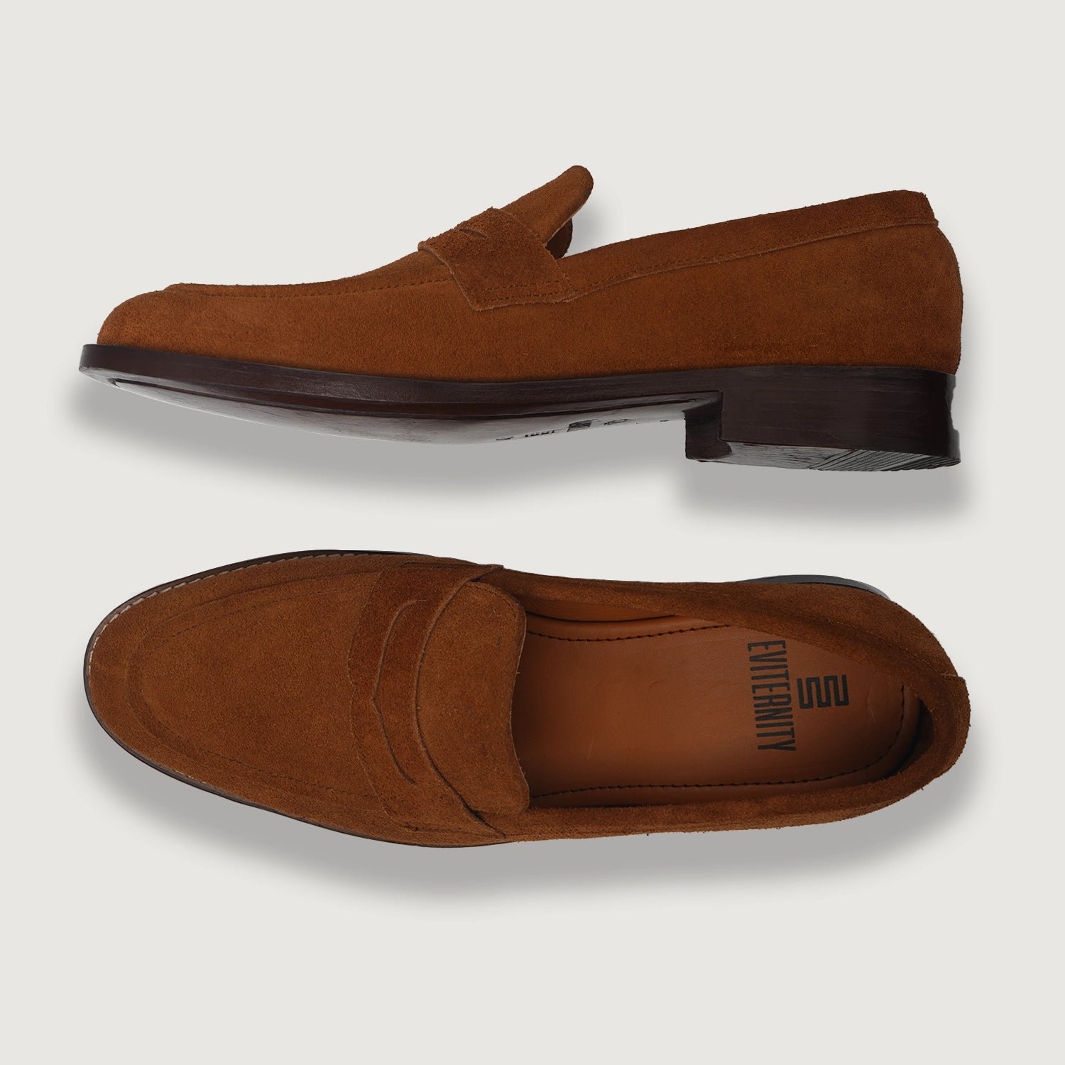 Baxton Brown Suede Leather Loafers - Image 3