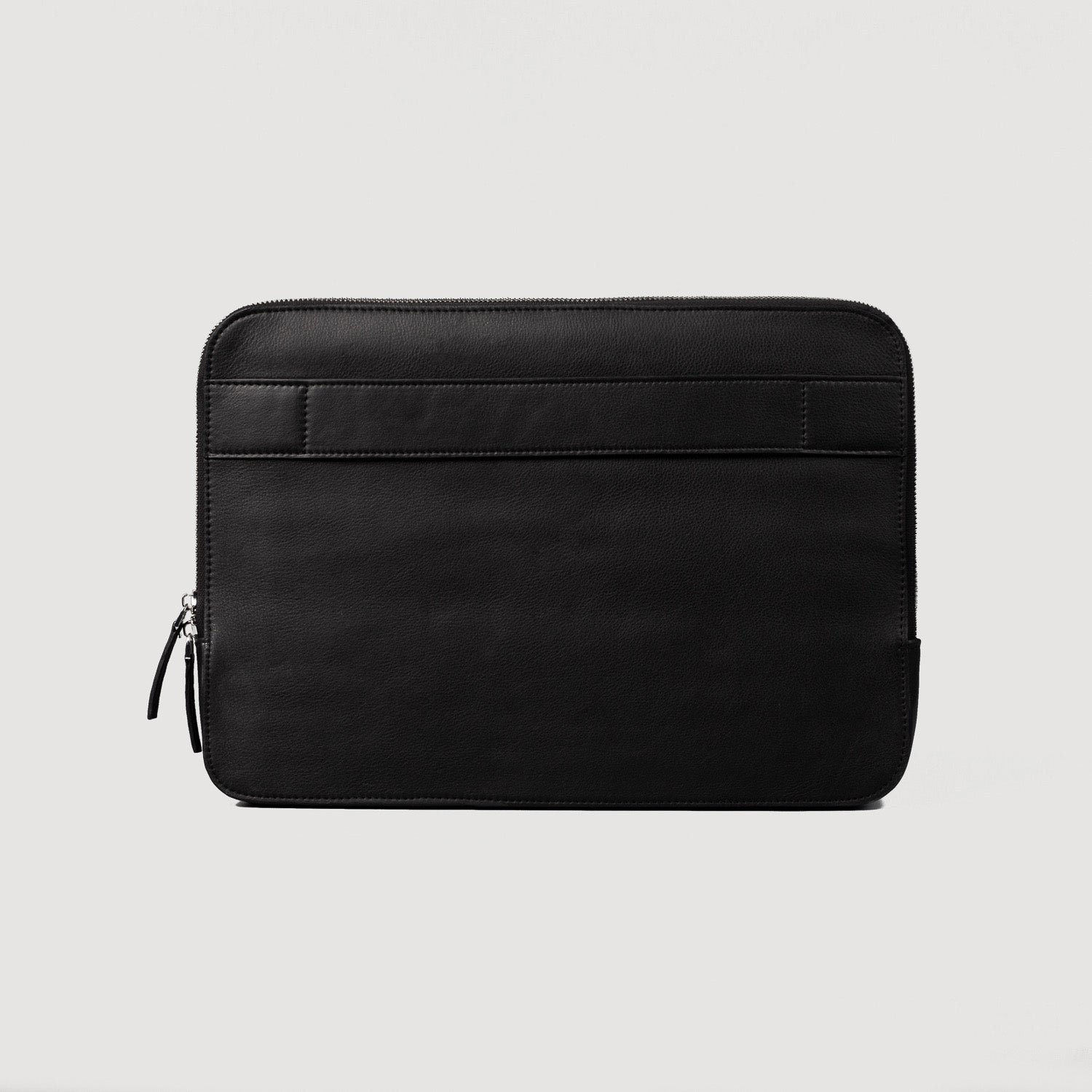 The Baxter Black Leather Laptop Sleeve - Image 4