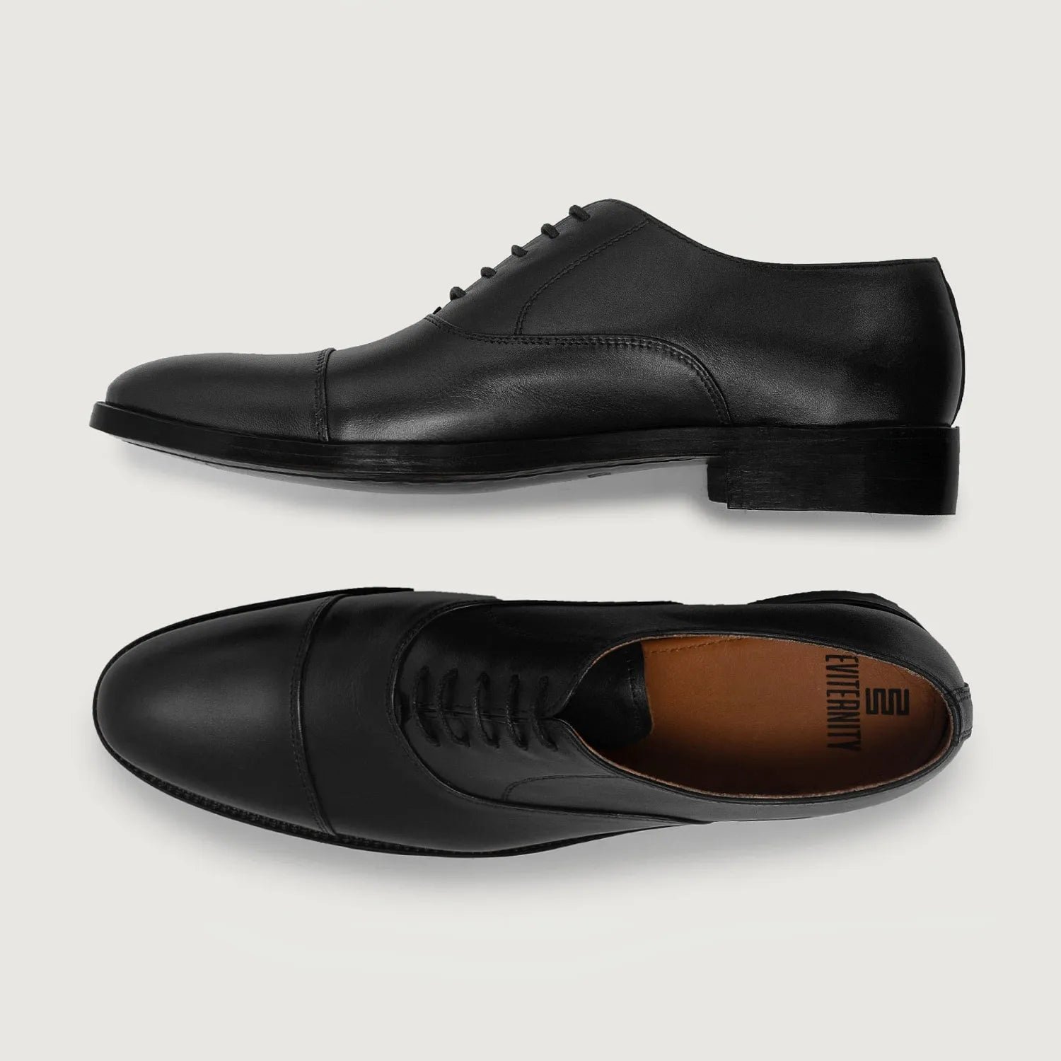 Professor Oxford Black Leather Shoes - Image 3