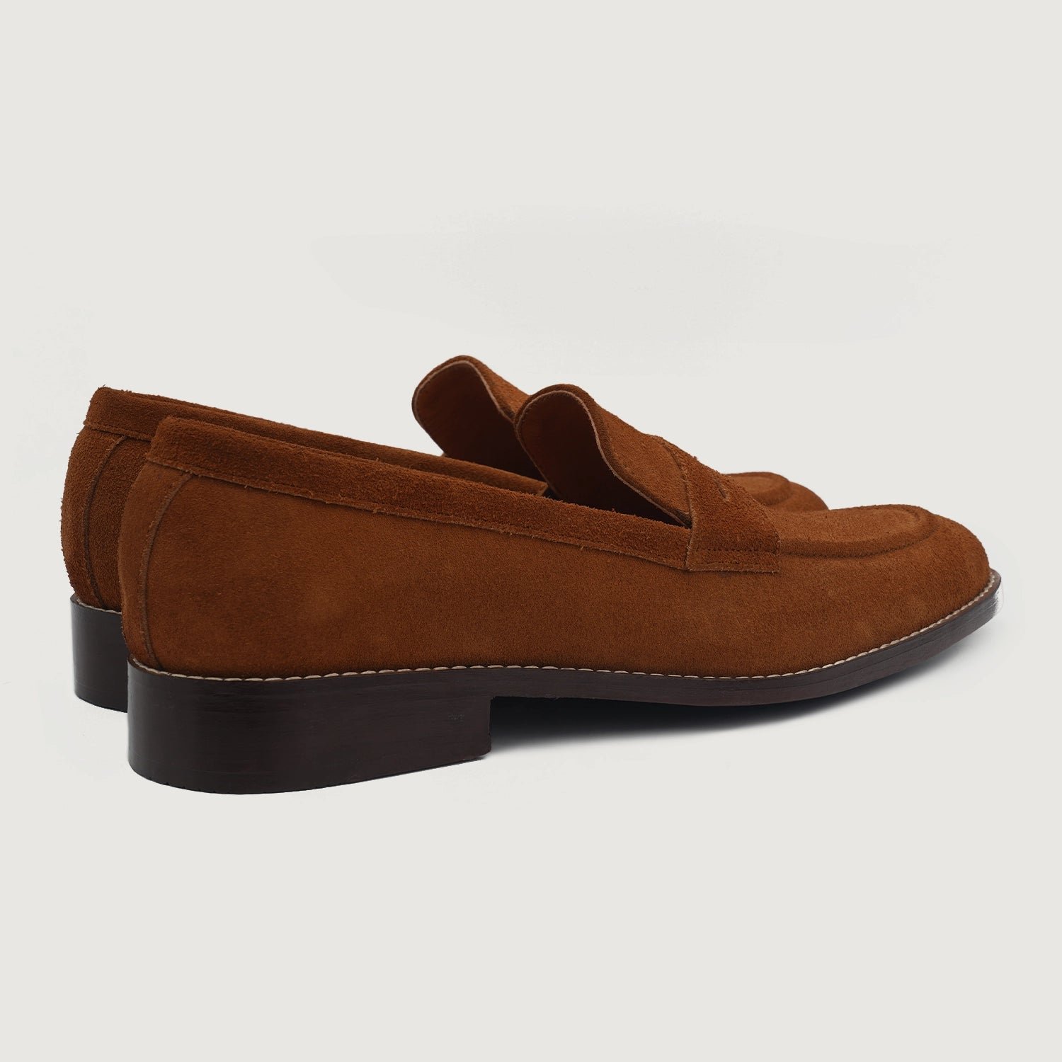 Baxton Brown Suede Leather Loafers - Image 4