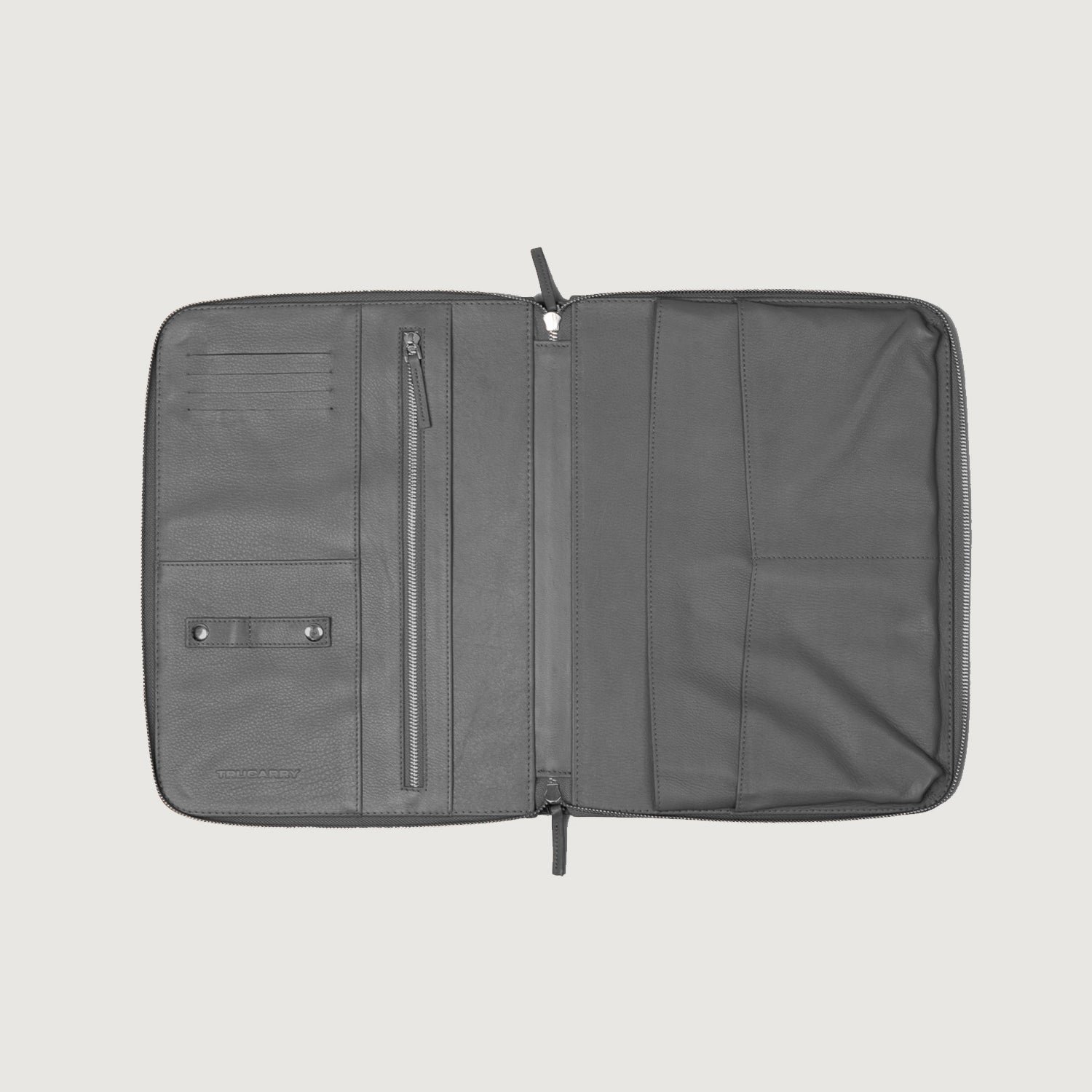 The Eclectic Grey Leather Folio Organizer - Image 5