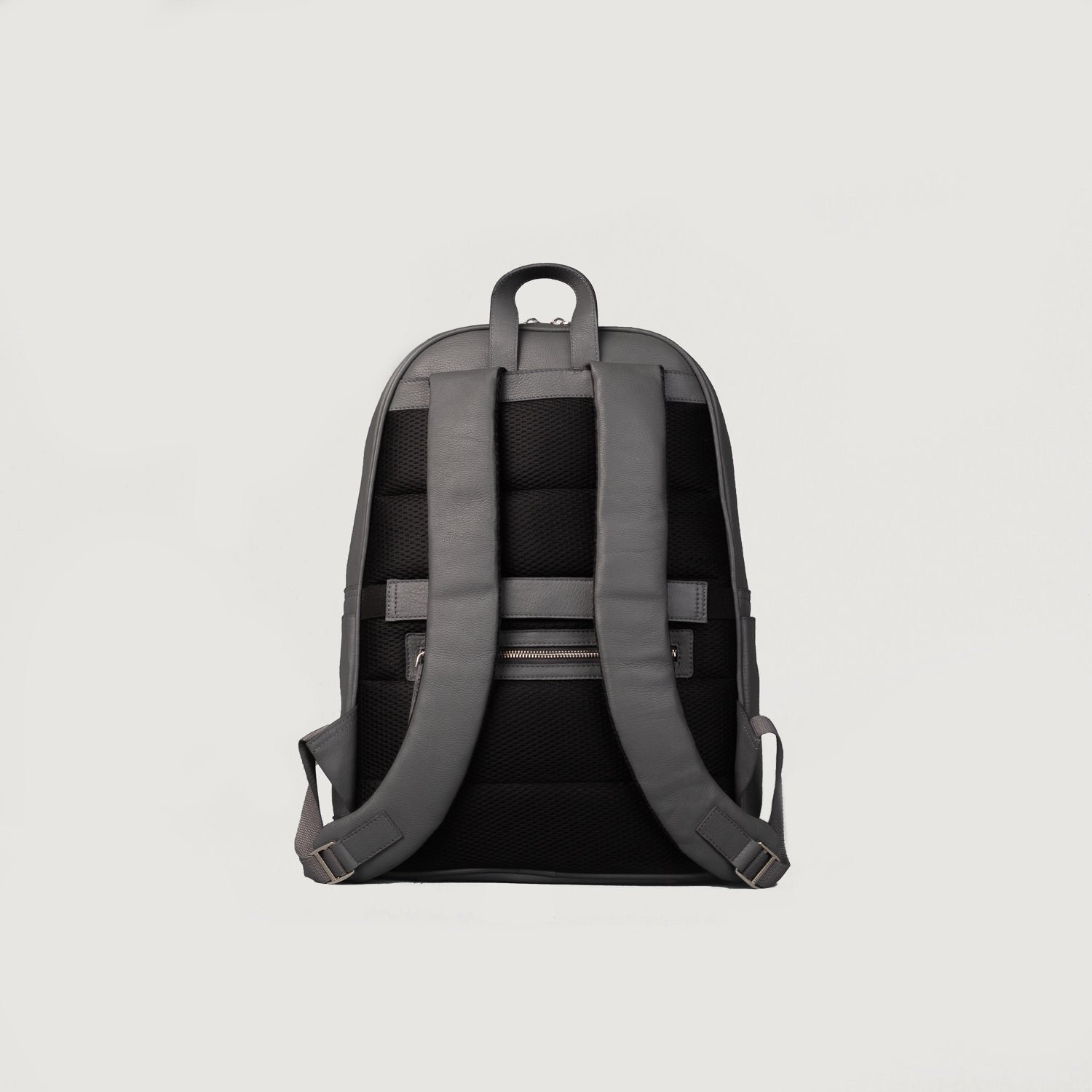 The Philos Grey Leather Backpack - Image 6