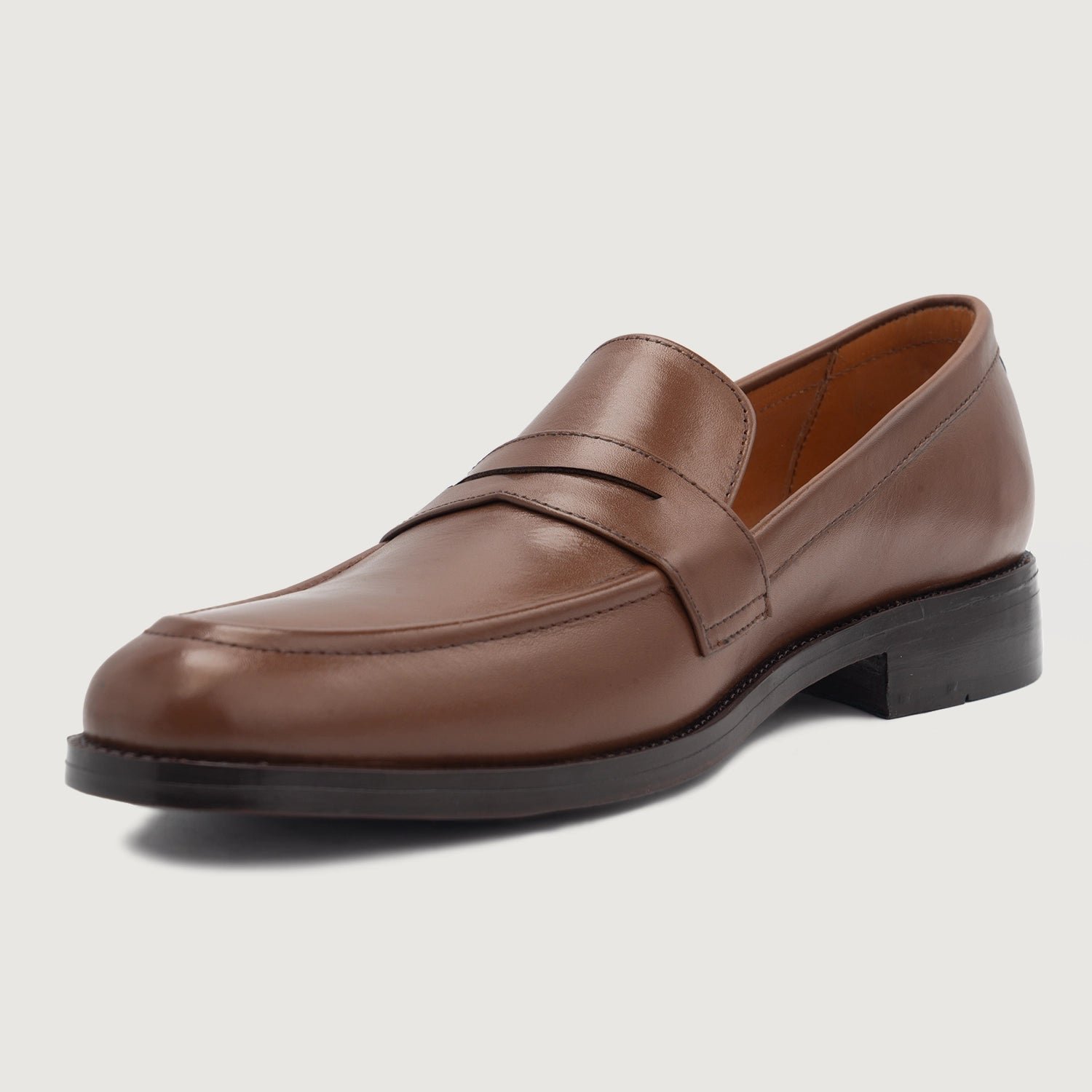 Baxton Brown Leather Loafers - Image 4