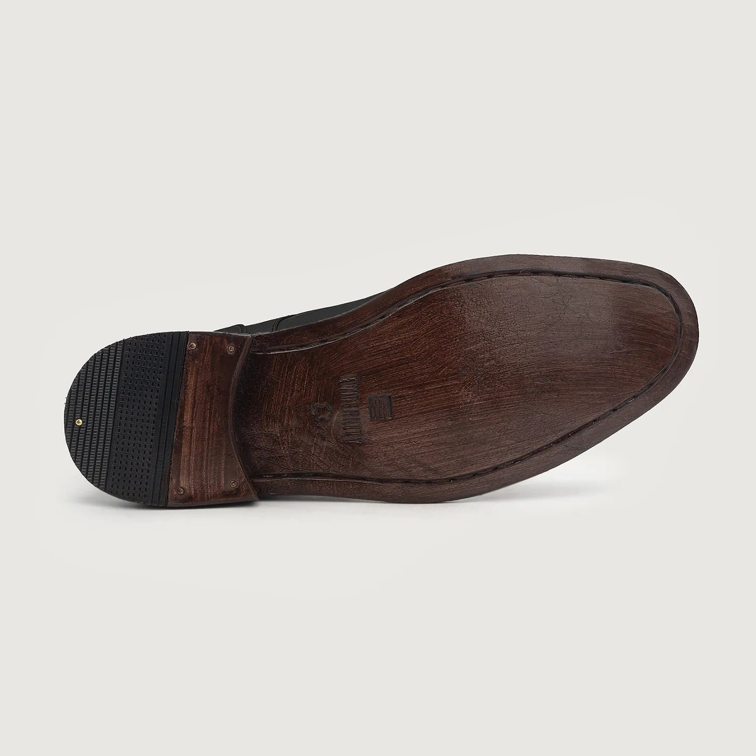 Knight Derby Black Leather Boots - Image 4