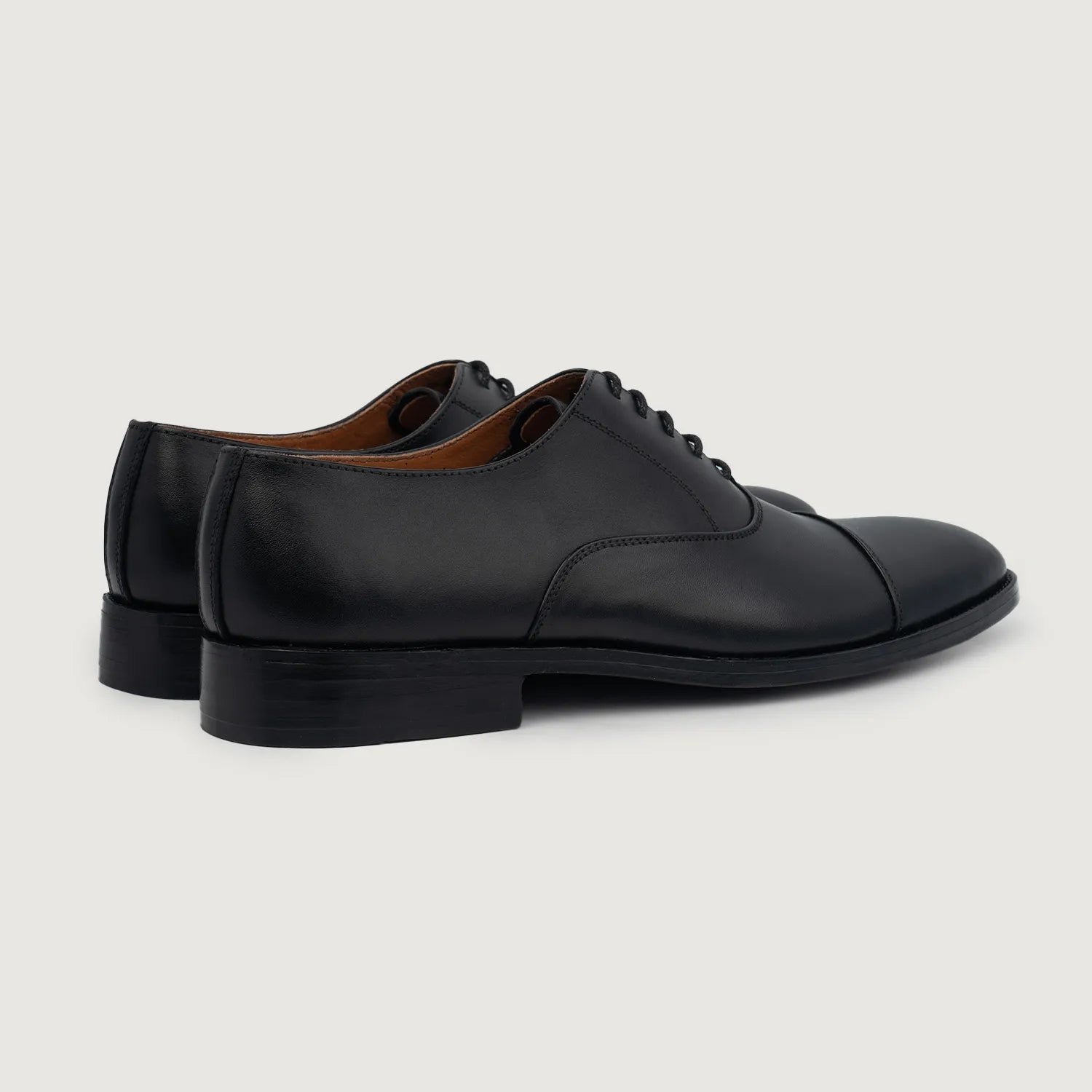 Professor Oxford Black Leather Shoes - Image 4
