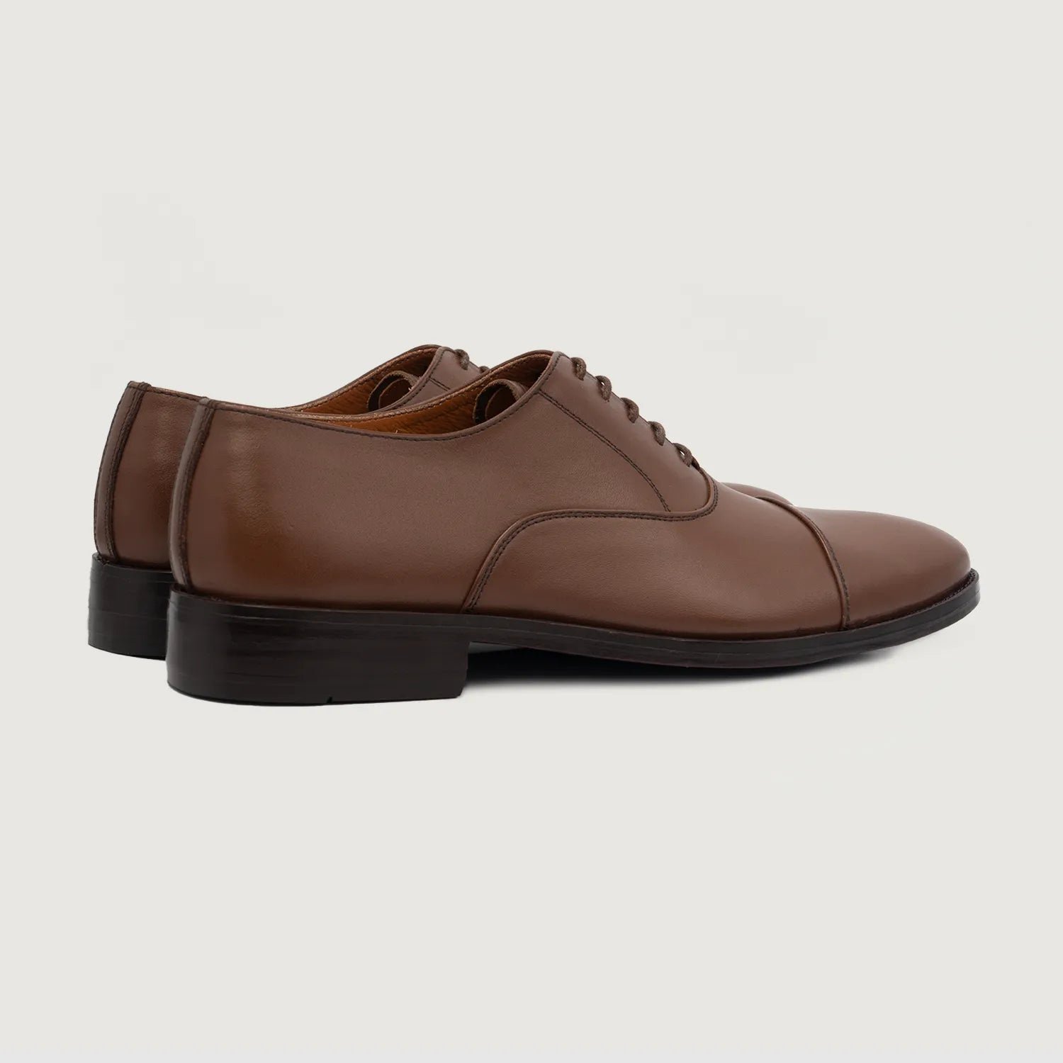 Professor Oxford Brown Leather Shoes - Image 4