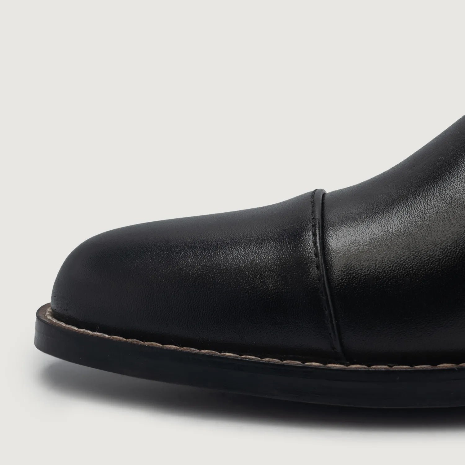 Knight Derby Black Leather Boots - Image 5
