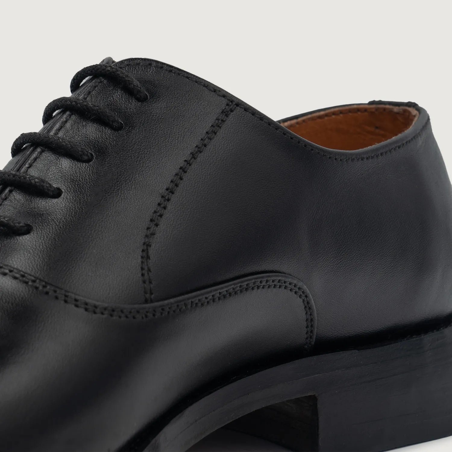 Professor Oxford Black Leather Shoes - Image 5