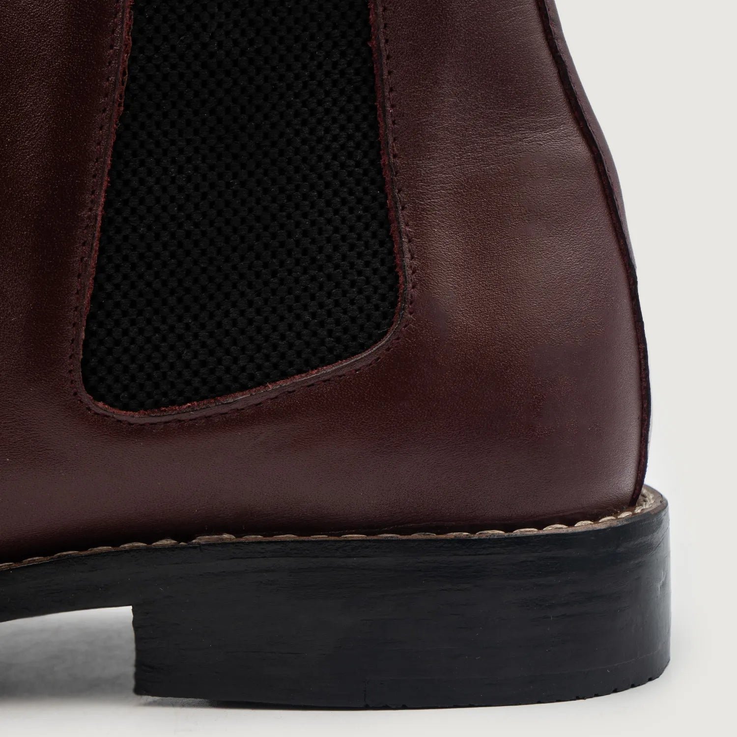Clarkson Chelsea Maroon Leather Boots - Image 6