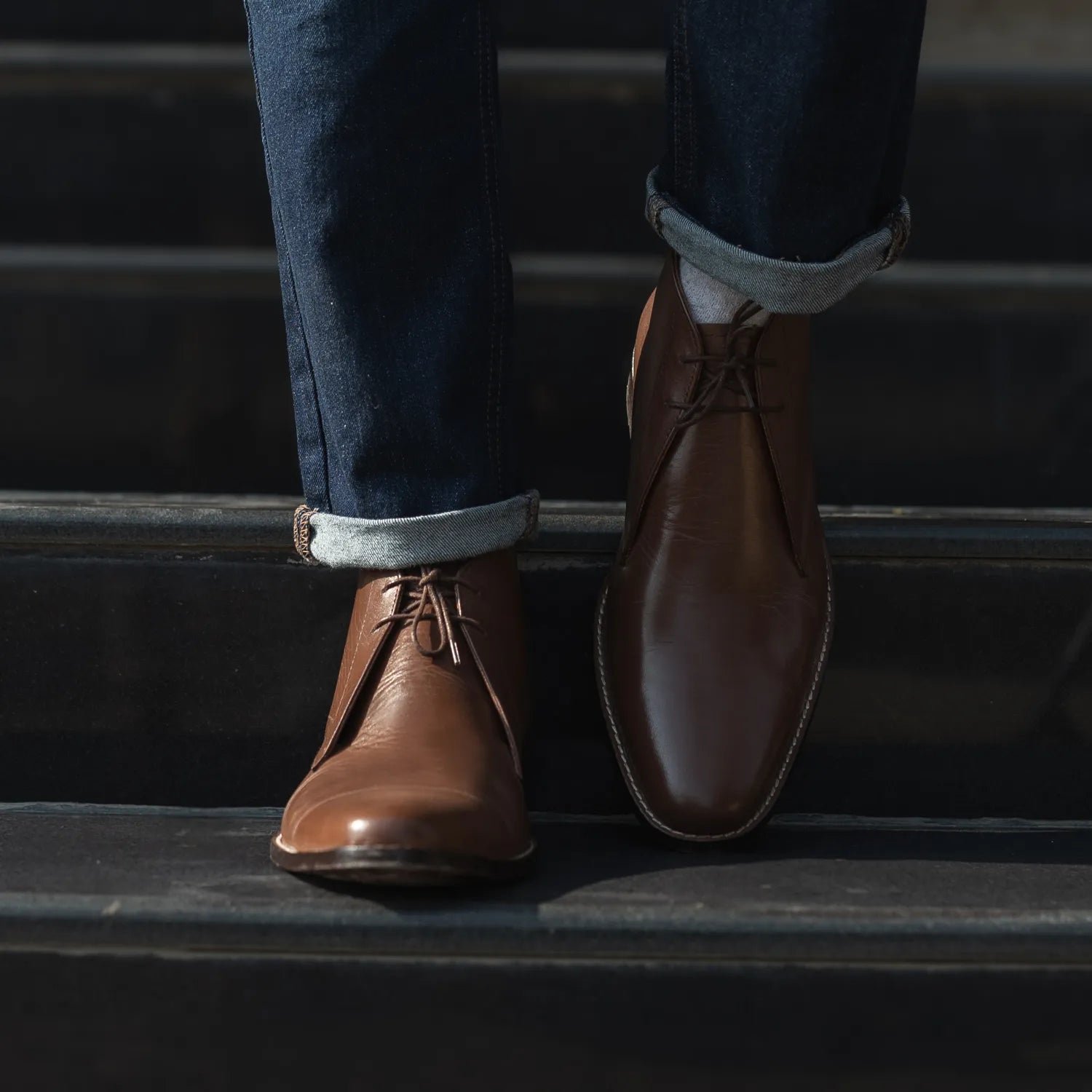 Corry Chukka Brown Leather Boots - Image 6