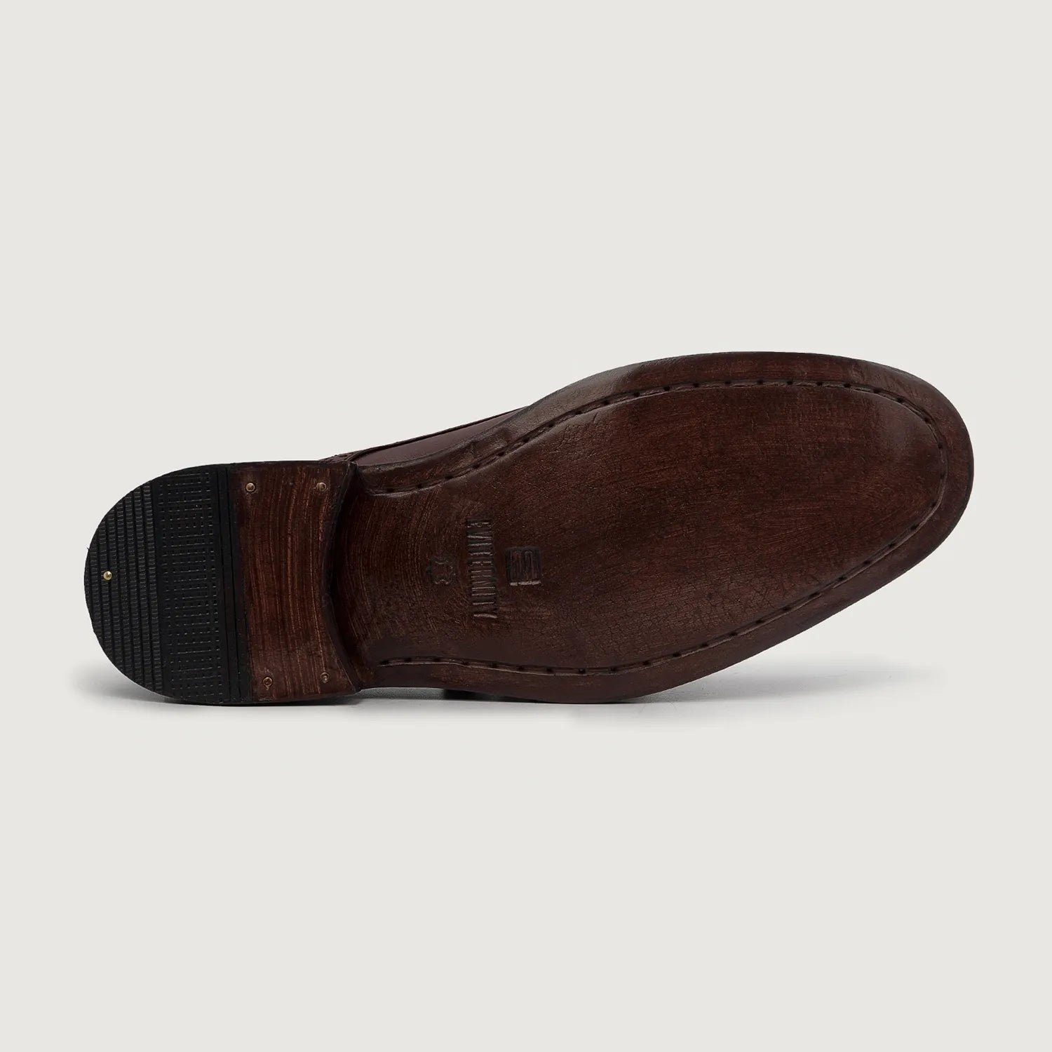 Dirk Brogues Derby Maroon Leather Shoes - Image 6