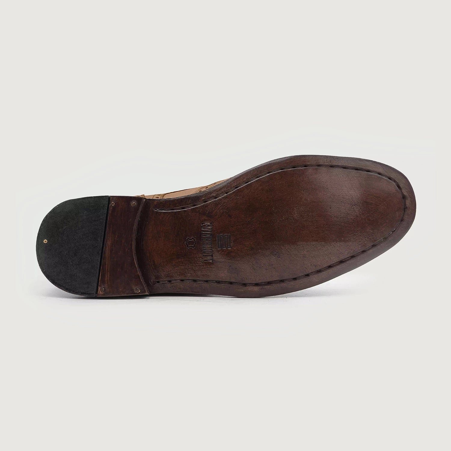 Duster Brogues Derby Brown Nubuck Leather Boots - Image 6