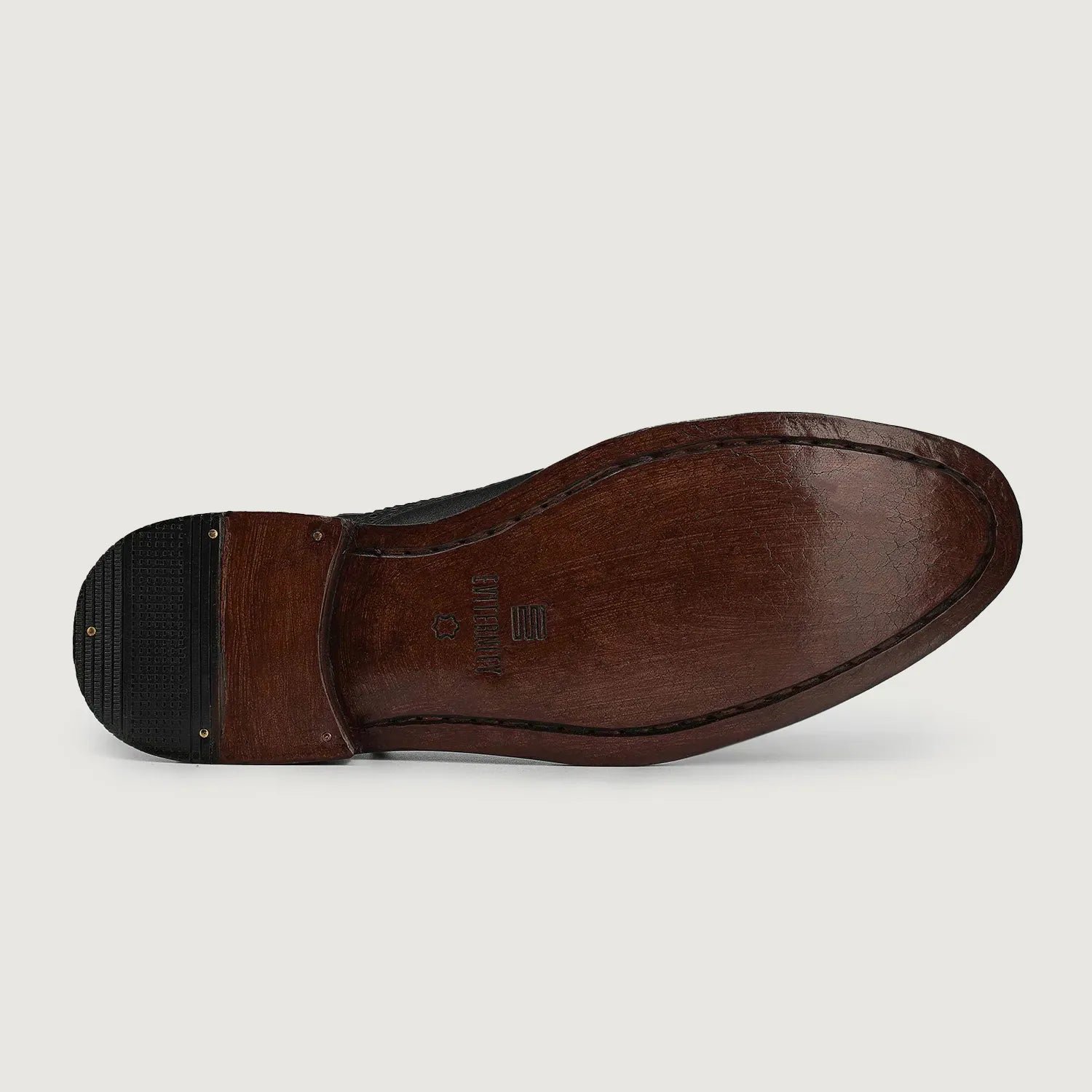 Greyson Brogues Oxford Black Leather Shoes - Image 6