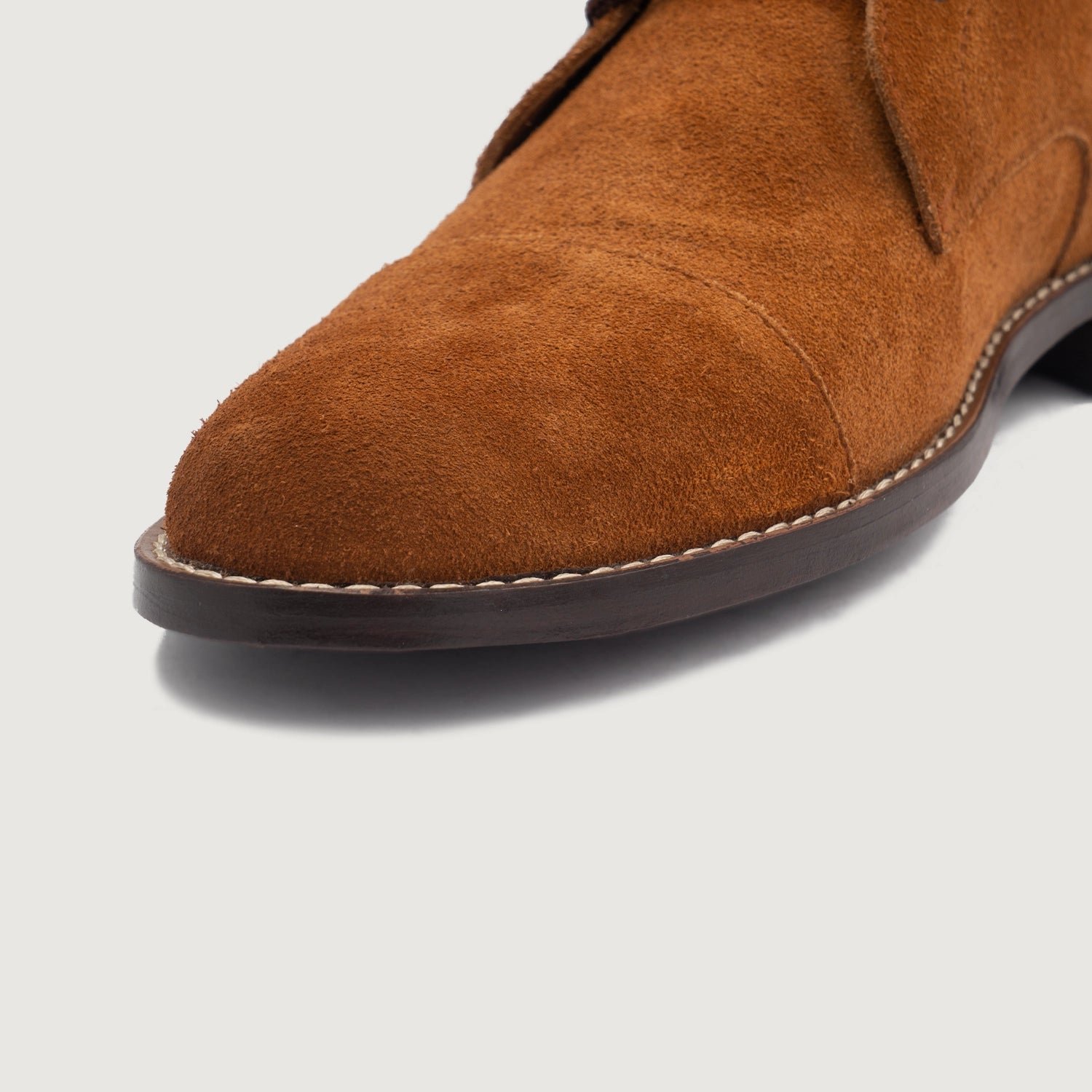 Knight Derby Brown Suede Leather Boots - Image 6