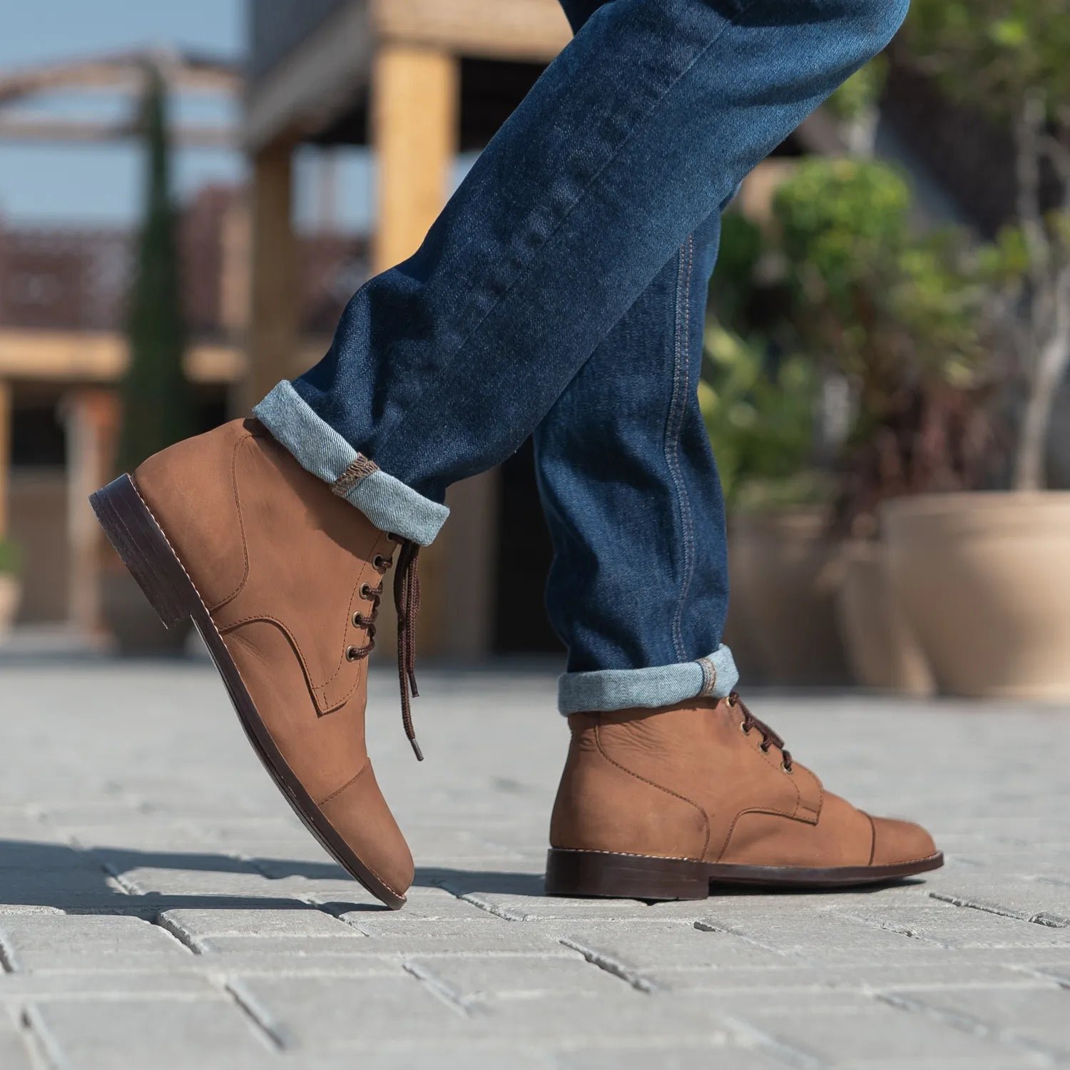 Knight Derby Oil Pull-up Brown Leather Boots - Image 6