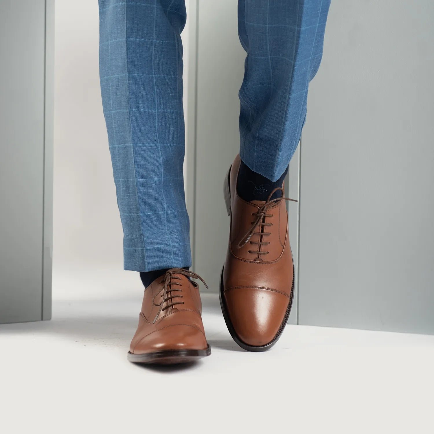 Professor Oxford Tan Leather Shoes - Image 9