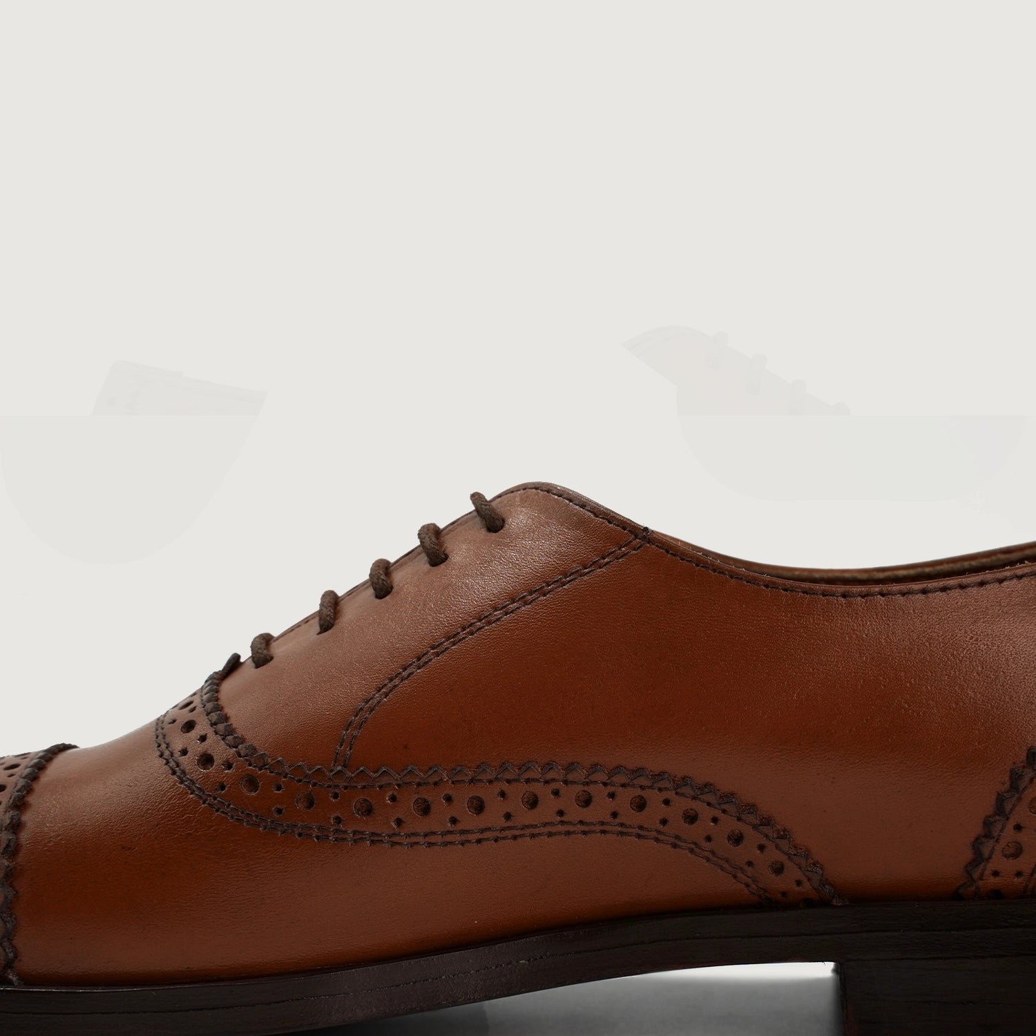 Greyson Brogues Oxford Tan Leather Shoes - Image 5