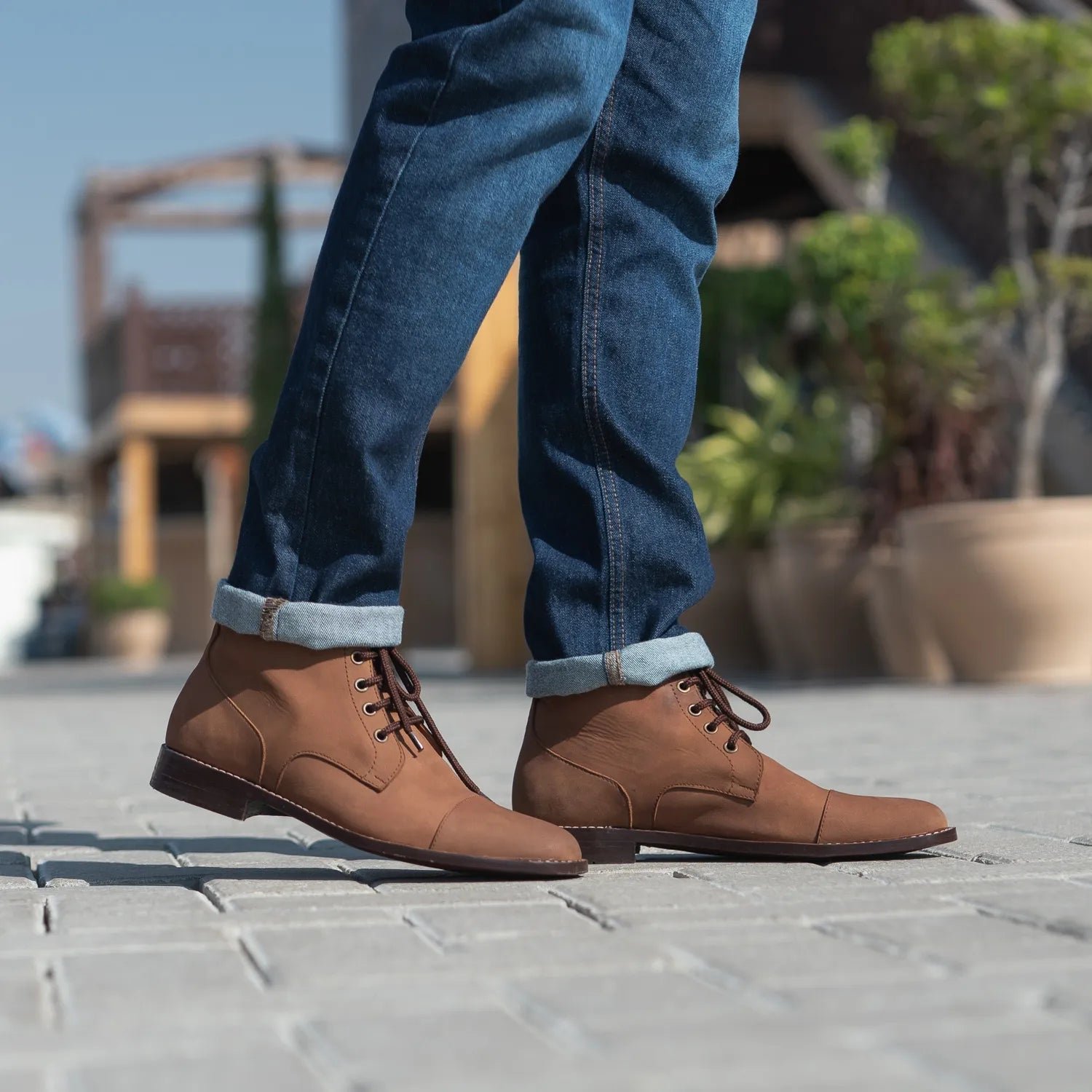 Knight Derby Oil Pull-up Brown Leather Boots - Image 7