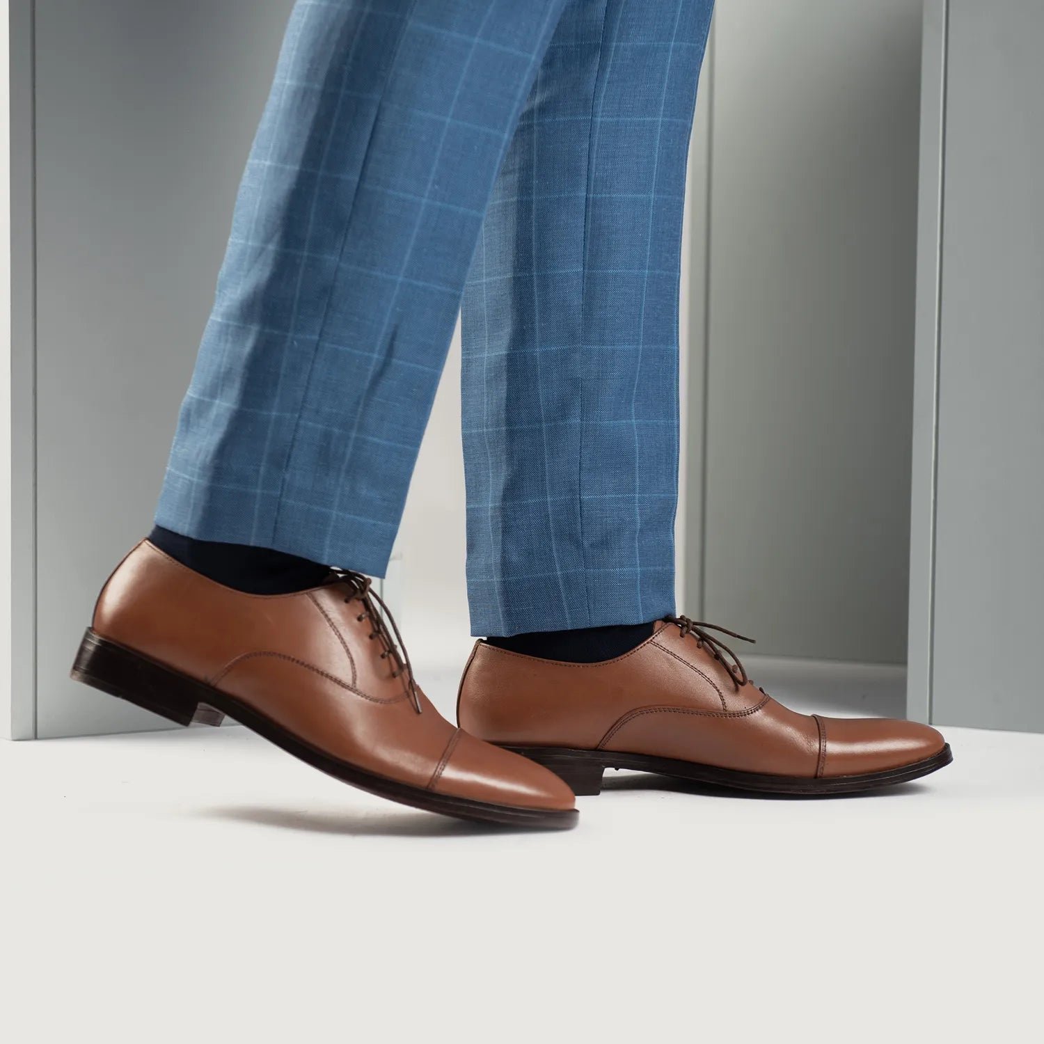 Professor Oxford Tan Leather Shoes - Image 2