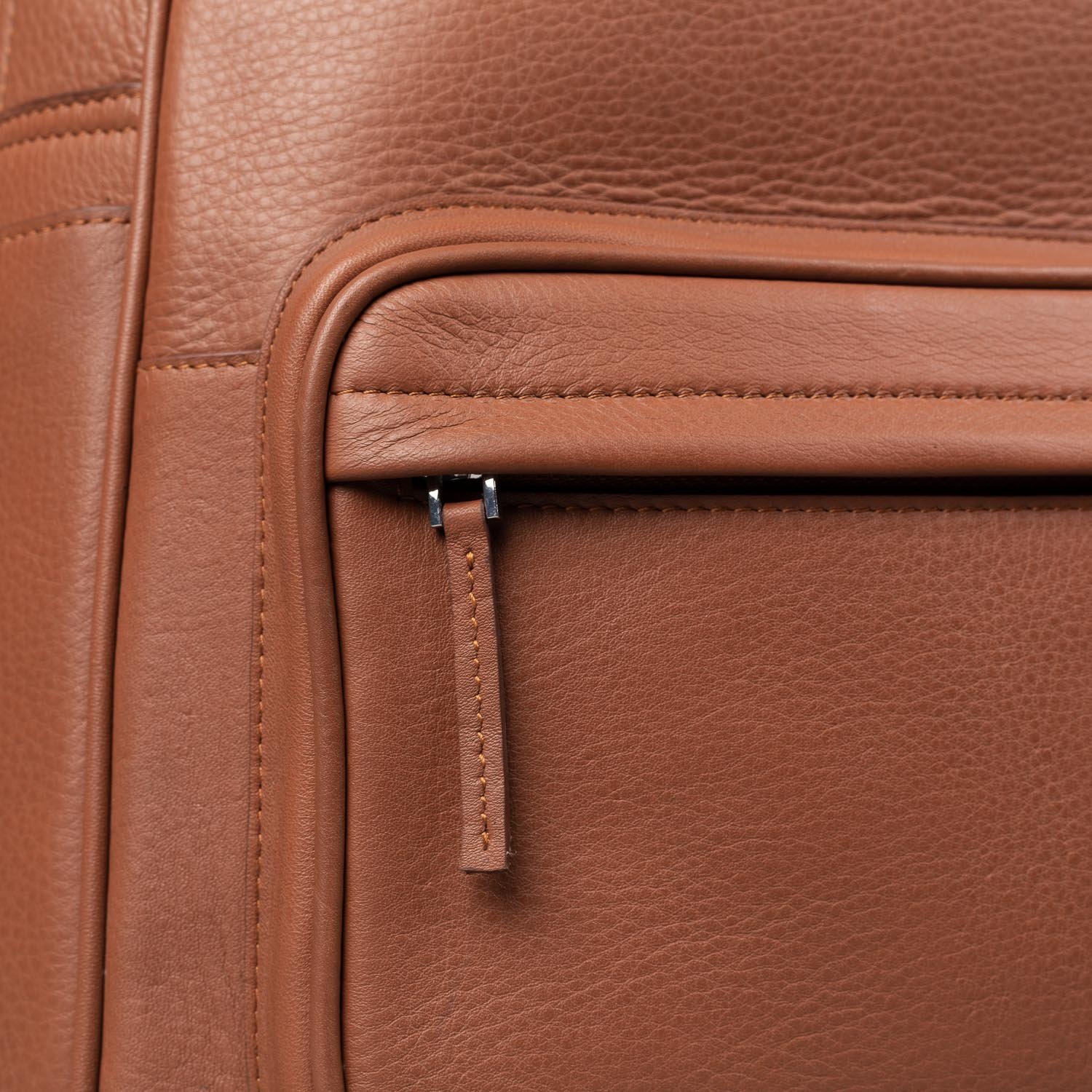 The Philos Brown Leather Backpack - Image 9