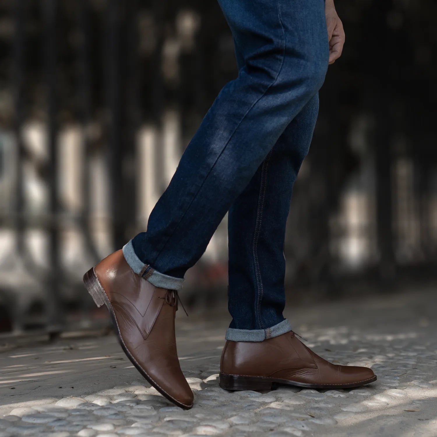 Corry Chukka Brown Leather Boots - Image 8