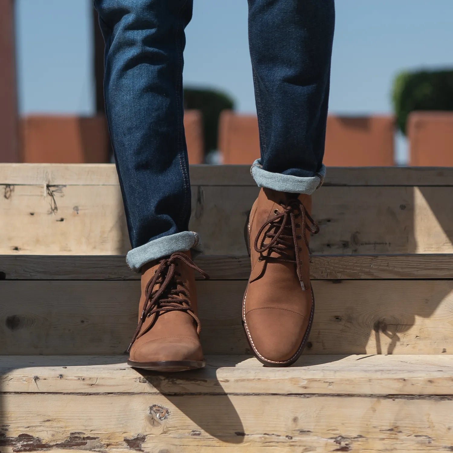 Knight Derby Oil Pull-up Brown Leather Boots - Image 8