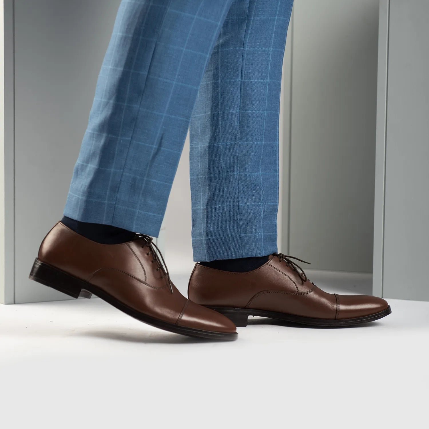 Professor Oxford Brown Leather Shoes - Image 8
