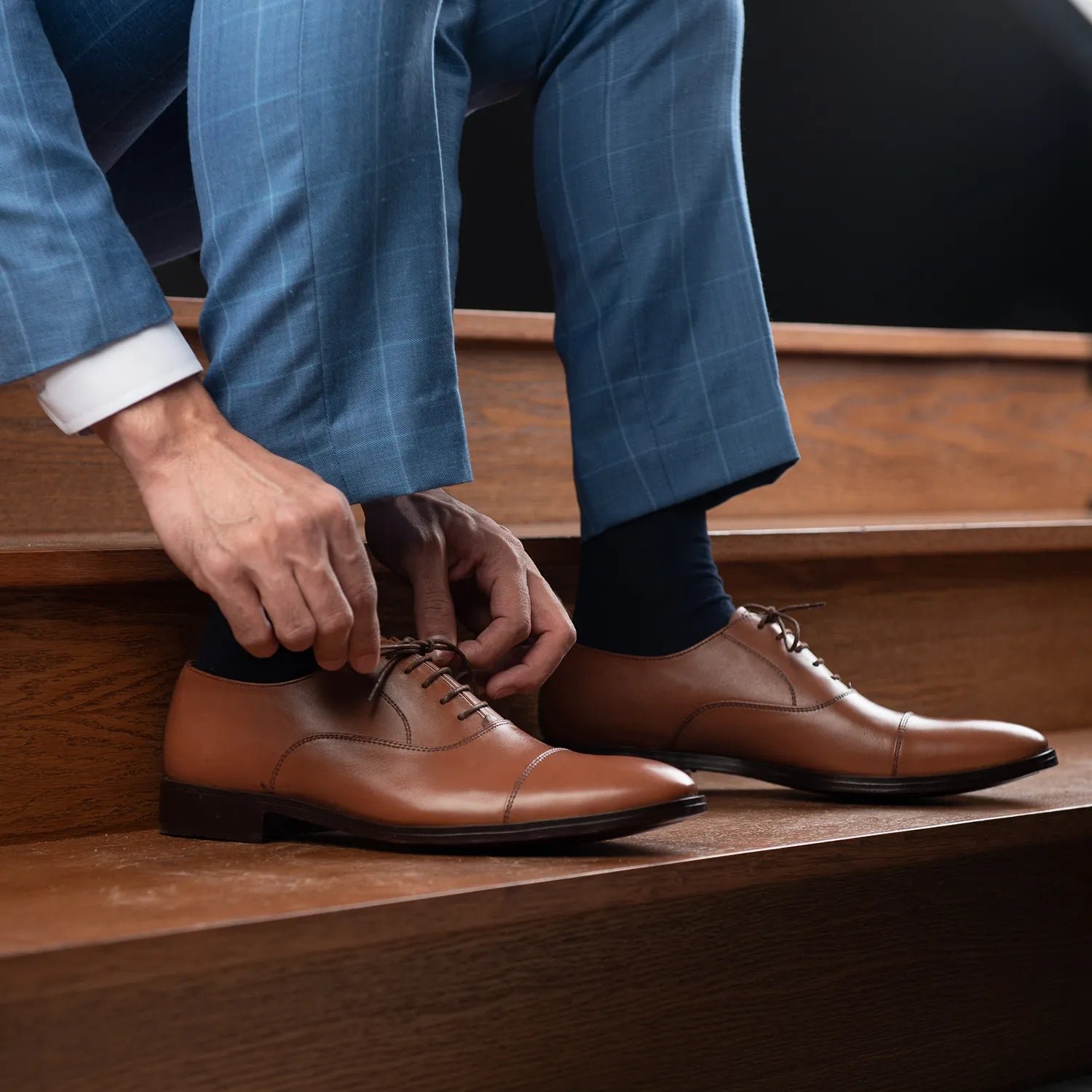 Professor Oxford Tan Leather Shoes - Image 4