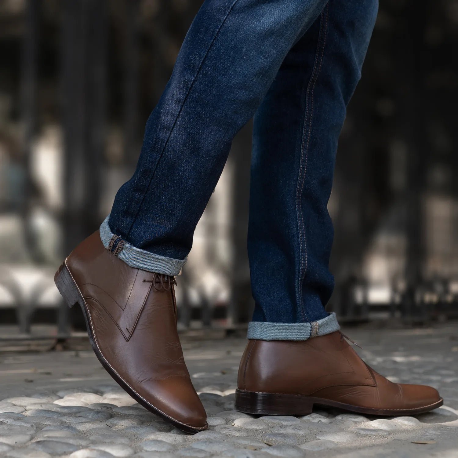 Corry Chukka Brown Leather Boots - Image 10