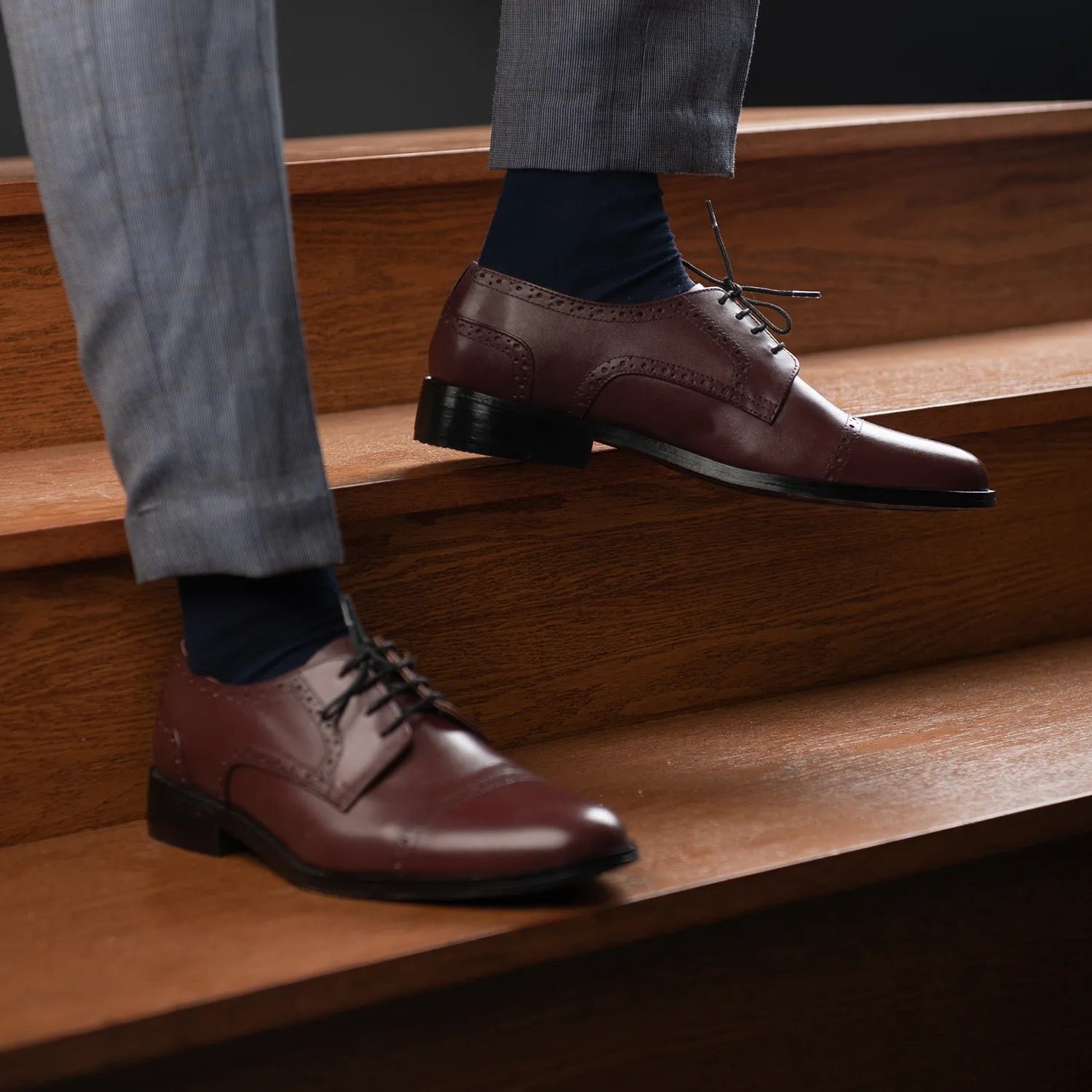 Dirk Brogues Derby Brown Leather Shoes - Image 10