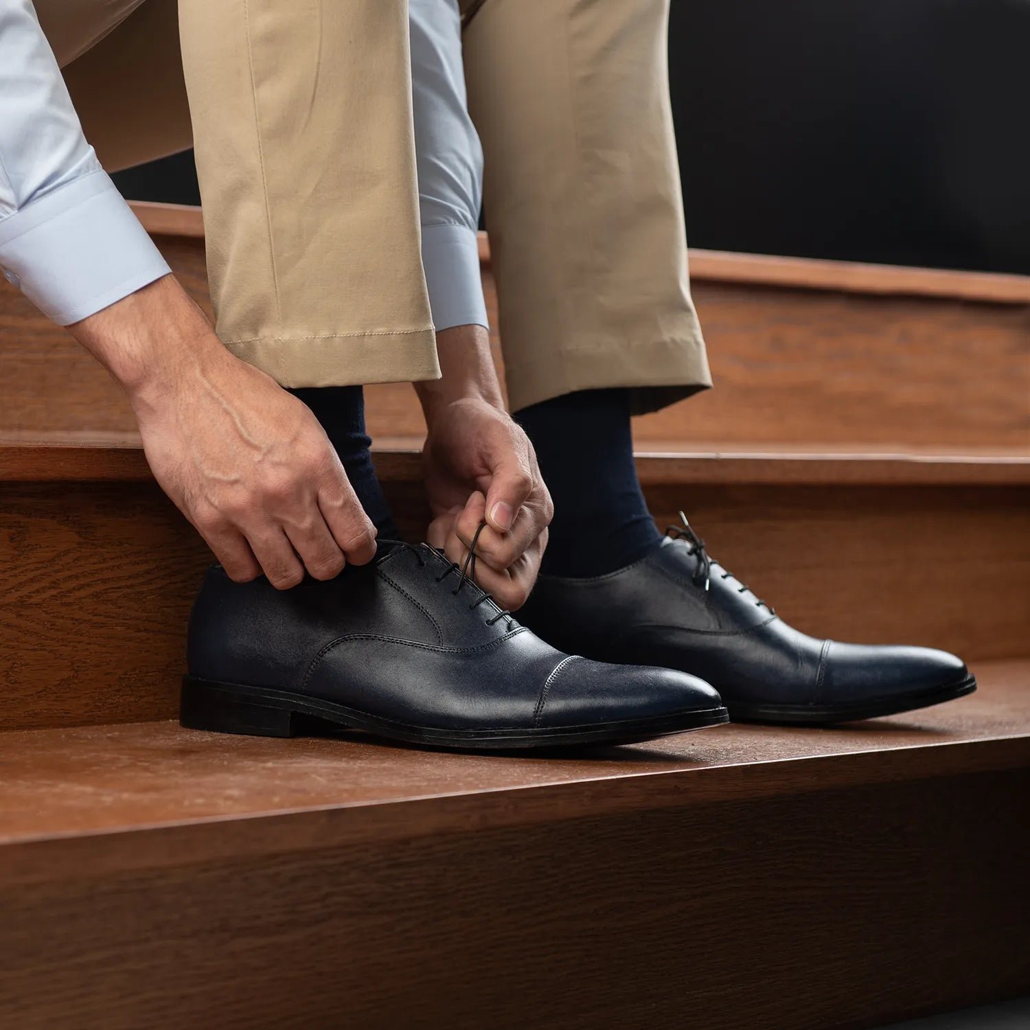 Professor Oxford Black Leather Shoes - Image 10