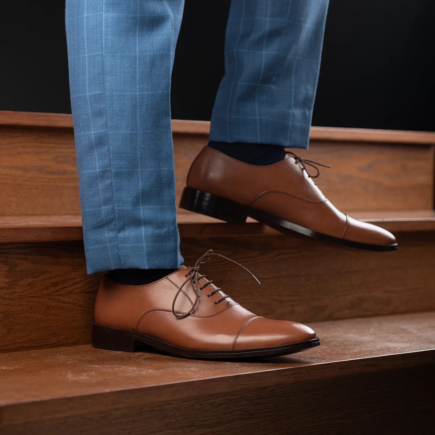 Professor Oxford Tan Leather Shoes - Image 10