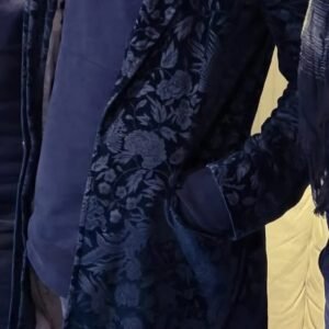 Custom Darren Povall Velvet Fabric Coat