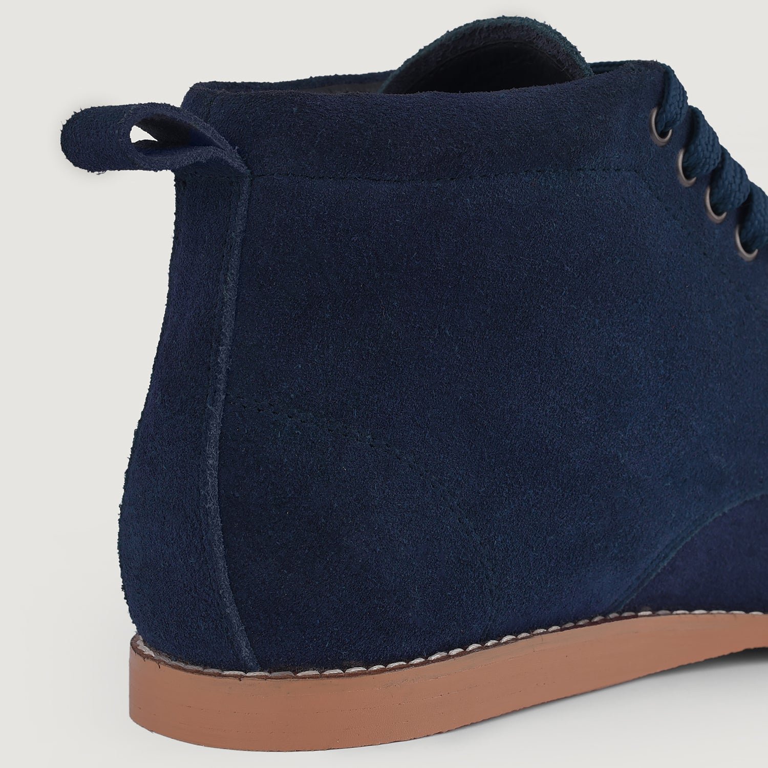 Bearman Moc Toe Blue Suede Boots - Image 4