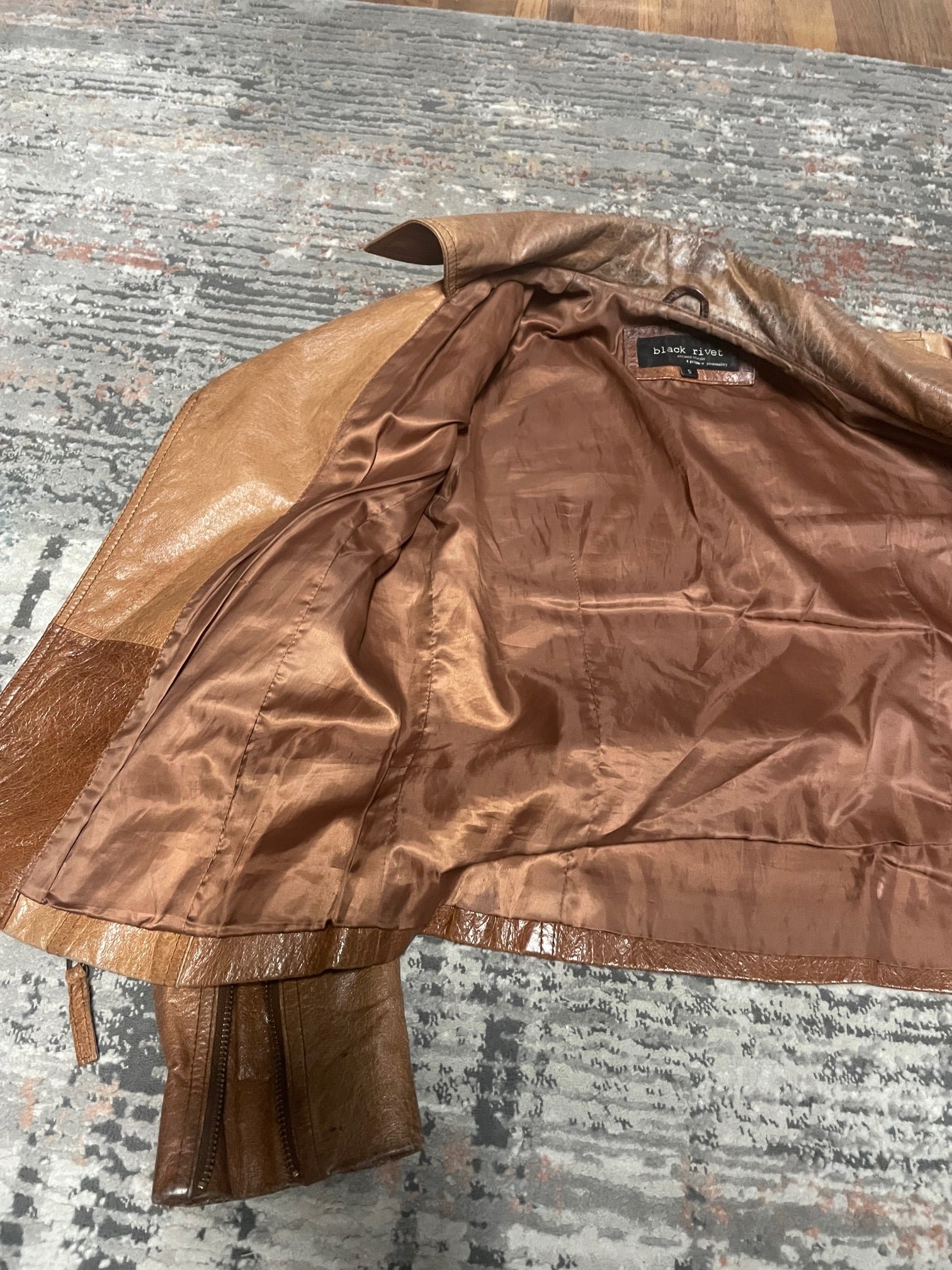 Custom Christopher Rogers Leather Jacket - Image 2