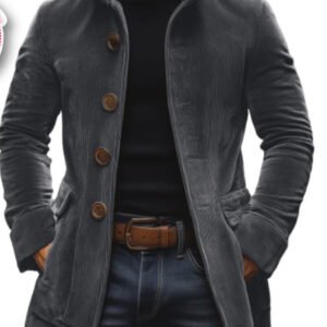 Custom Mohammad Ejaz Corduroy Fabric Jacket