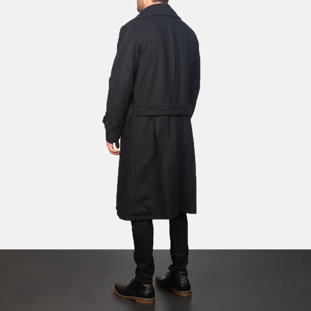 Detective Black Wool Coat - Image 5