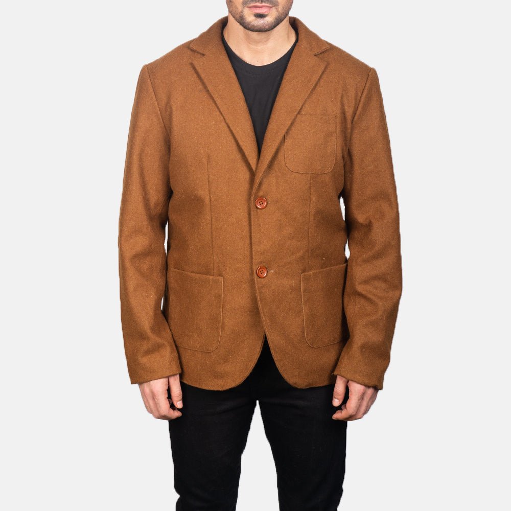Borges Khaki Wool Blazer - Image 4