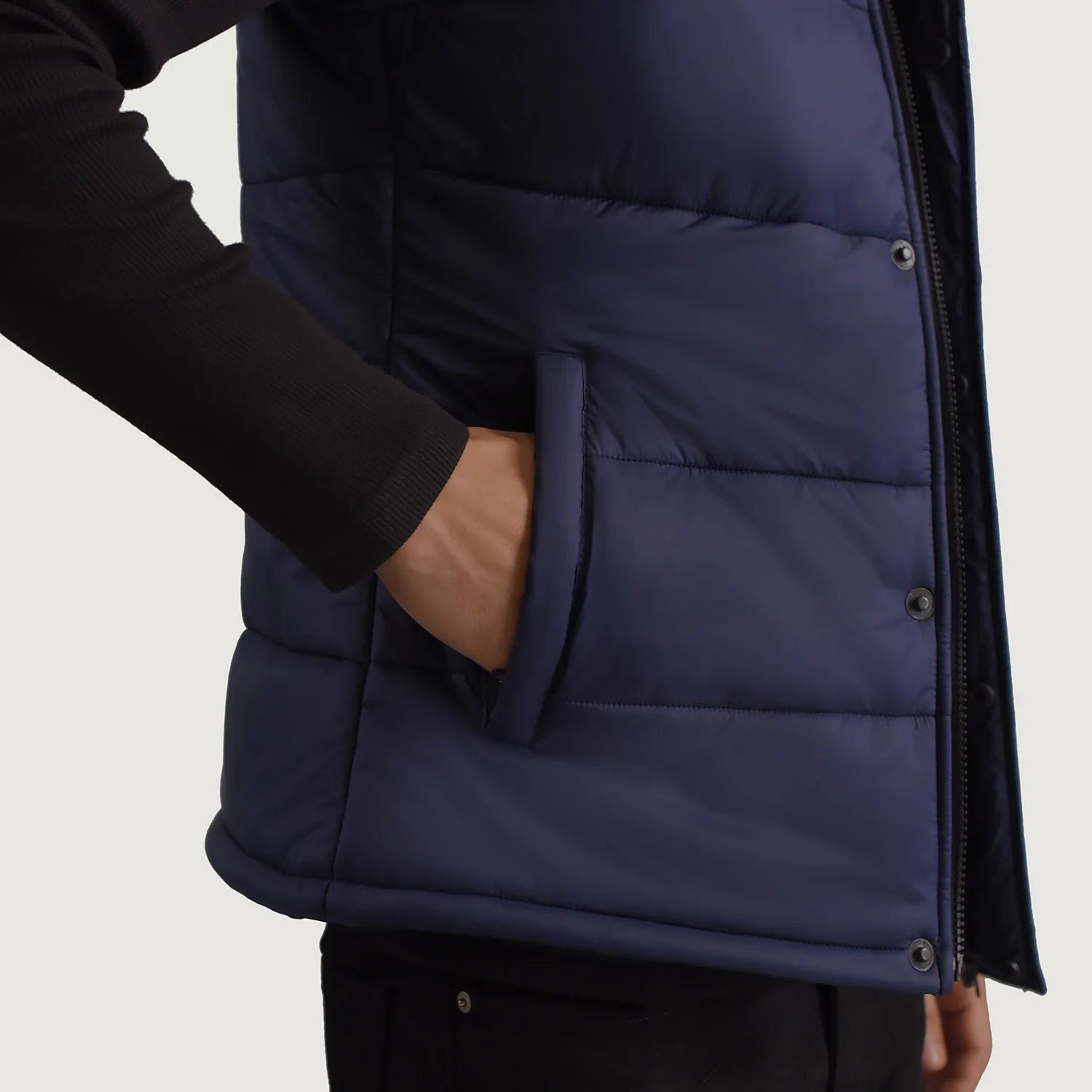 Bryan Blue Puffer Vest - Image 6