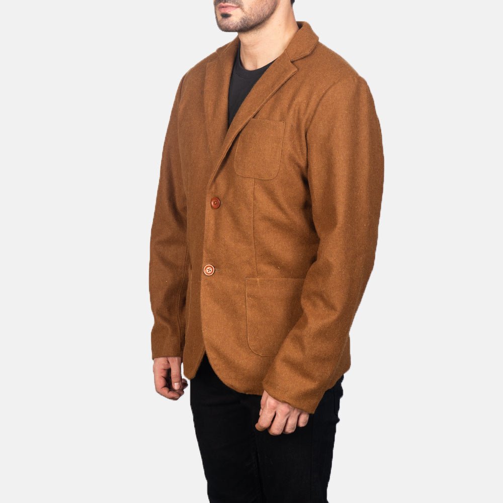 Borges Khaki Wool Blazer - Image 2