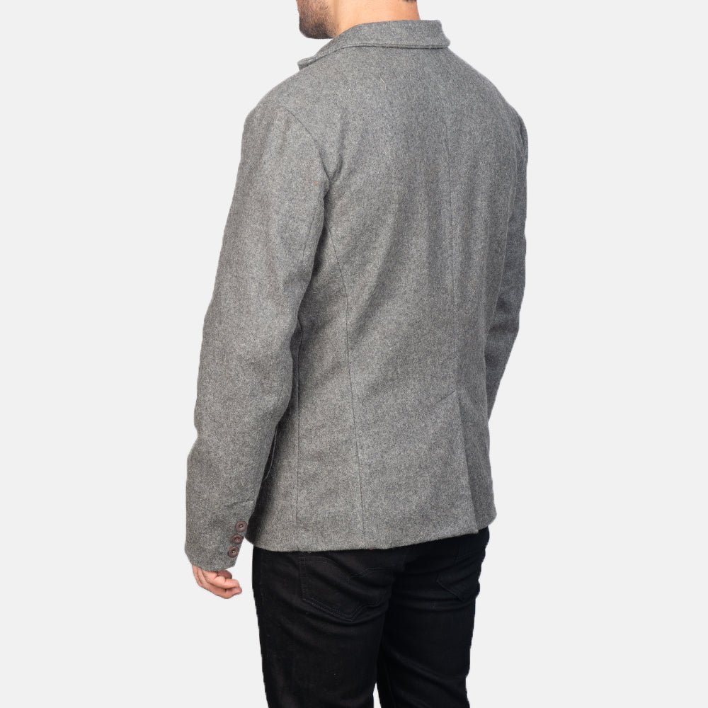 Borges Grey Wool Blazer - Image 5