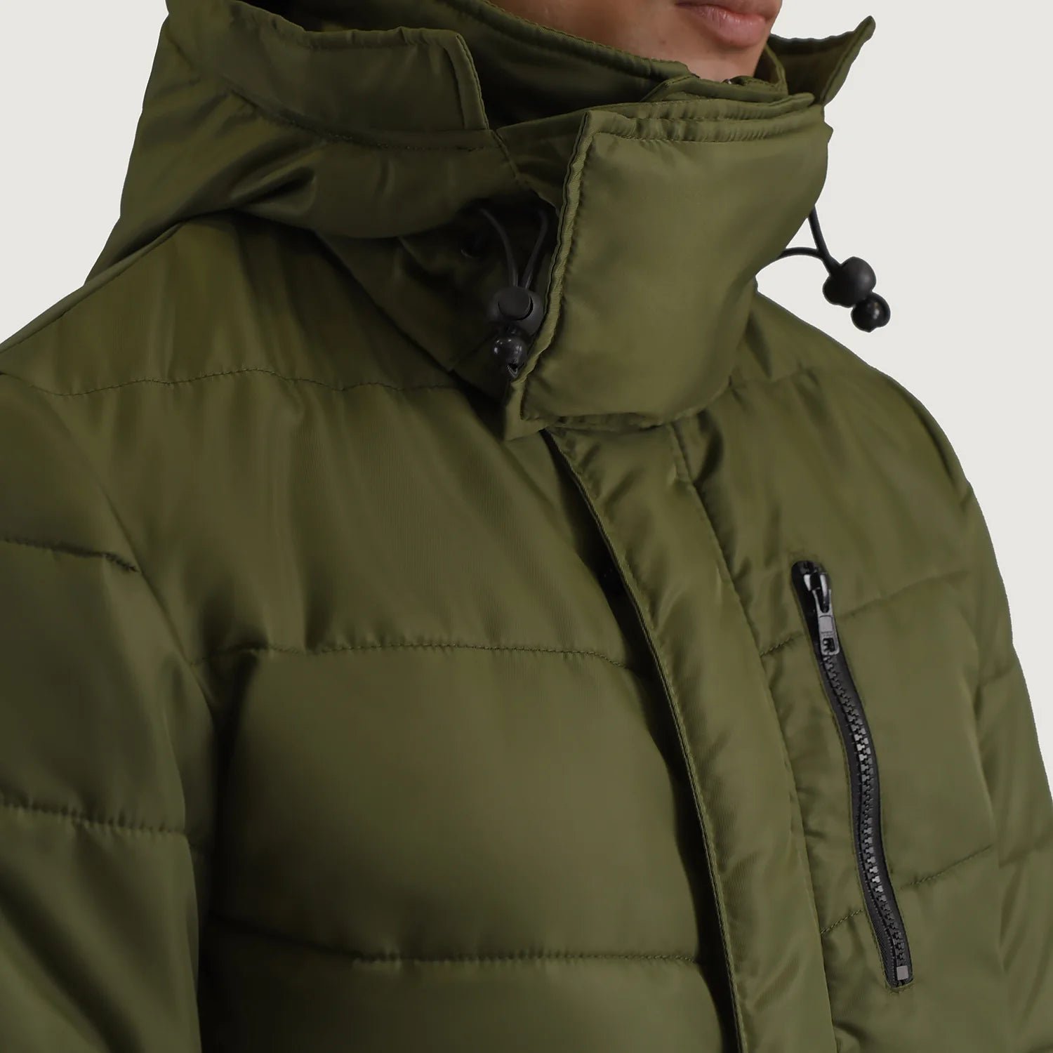Moore Green Hooded Parka - Image 6