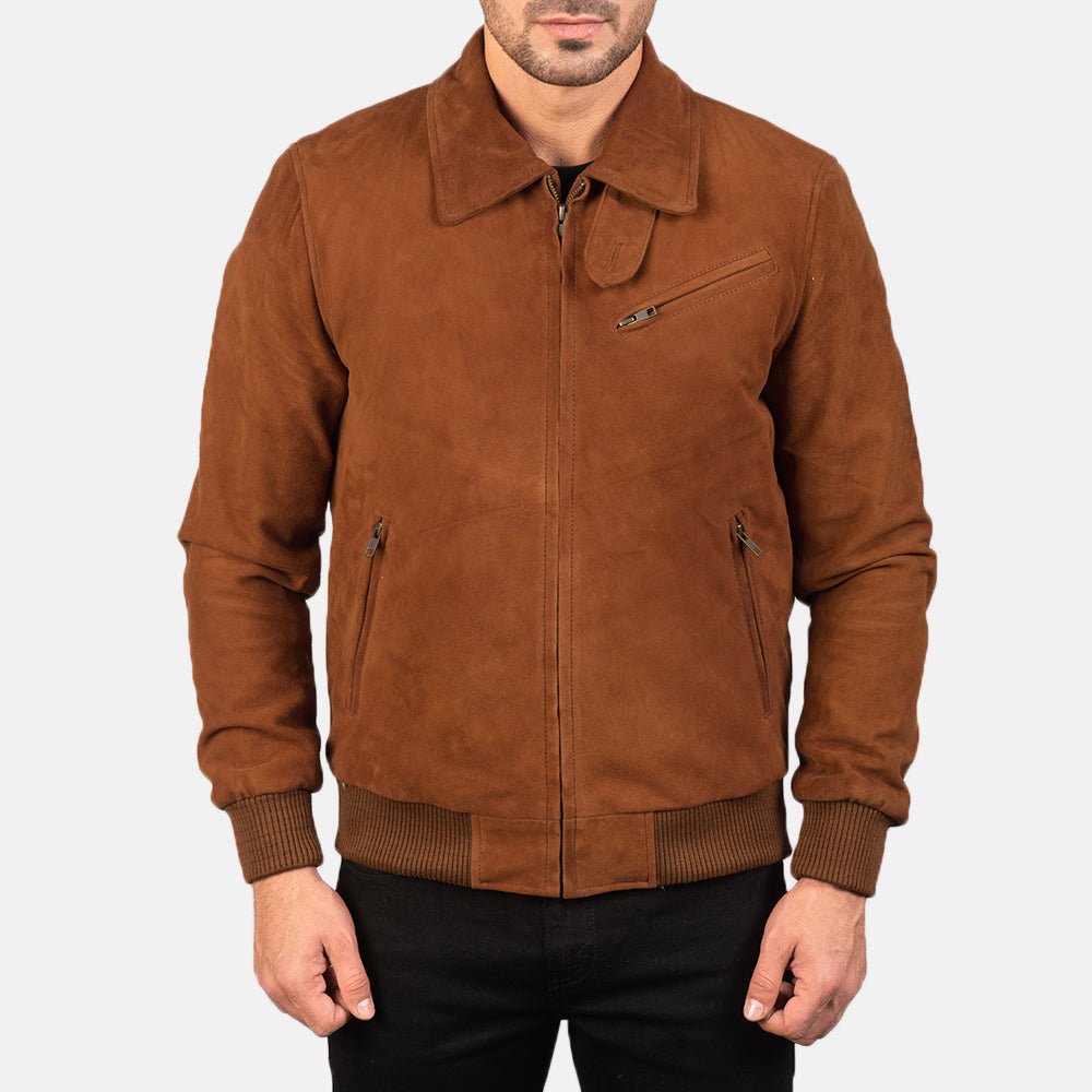 Tomchi Tan Suede Leather Jacket - Image 4
