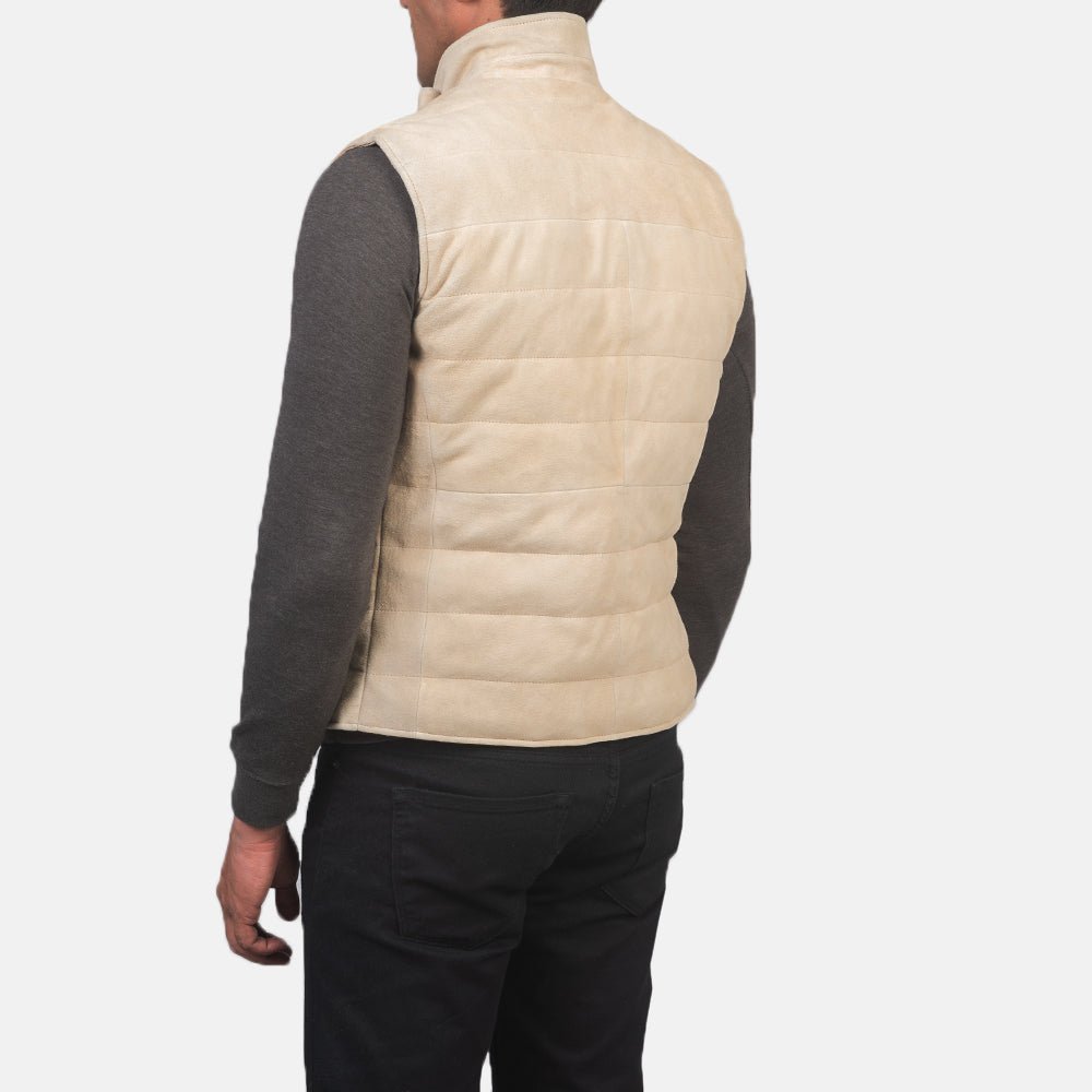 Tony Off-White Suede Vest - Image 5