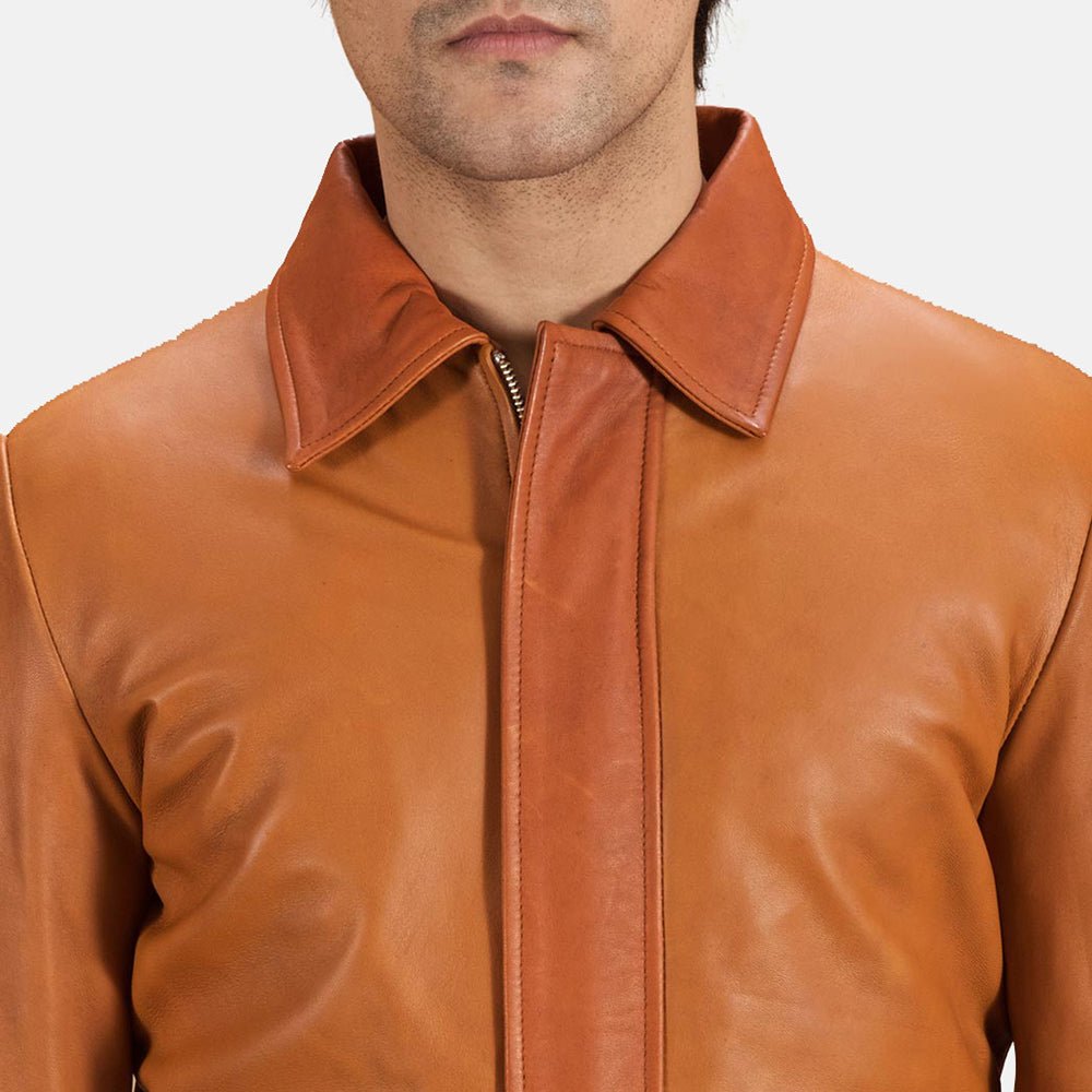 Hubert Tan Brown Leather Jacket - Image 5