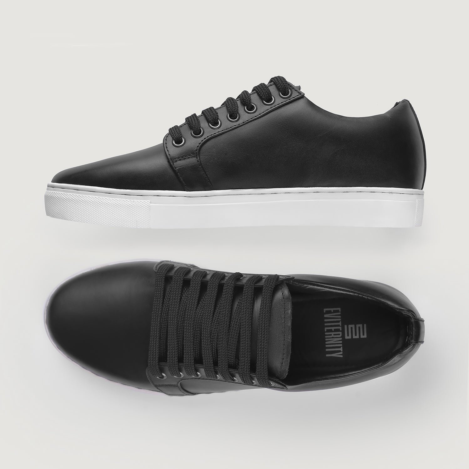 Murphy Low Top Black Leather Sneakers - Image 7