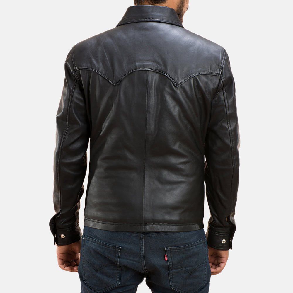 Ranchson Black Leather Shirt - Image 5