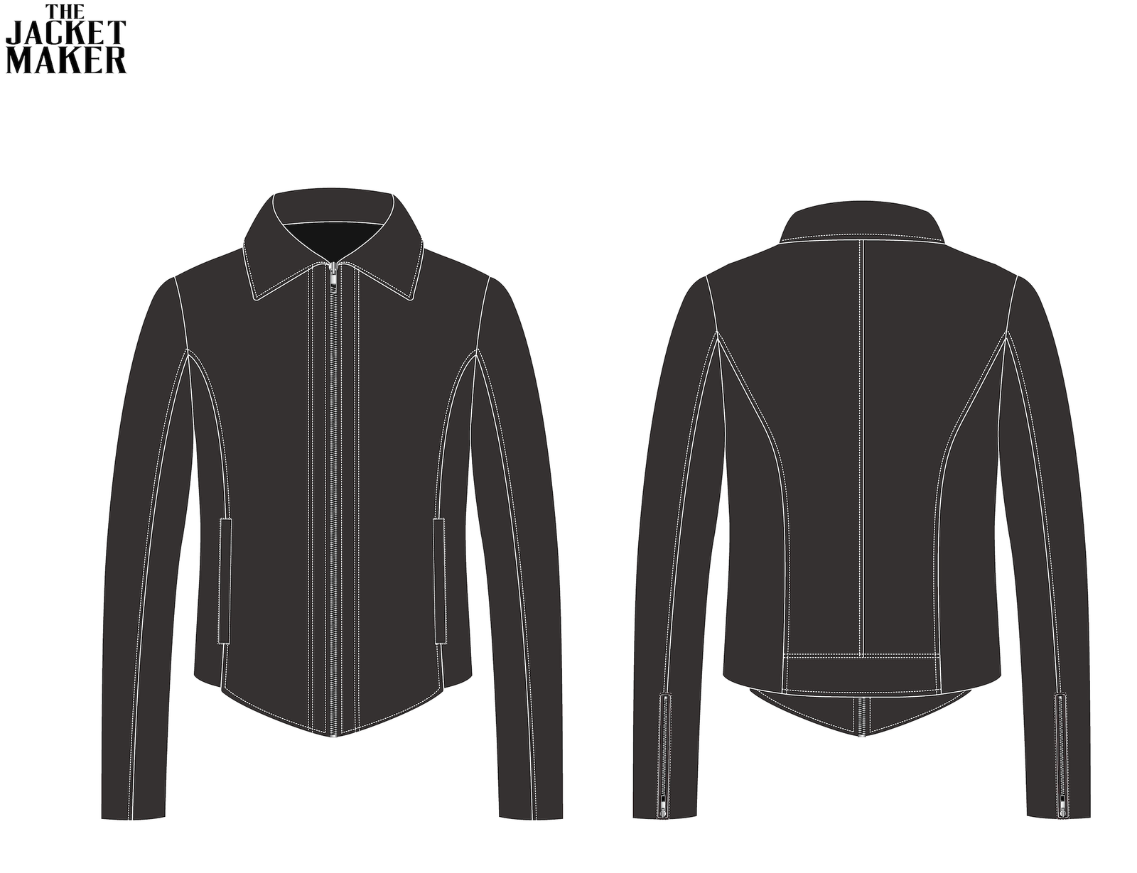 Custom Sadika Begum Leather Jacket - Image 3