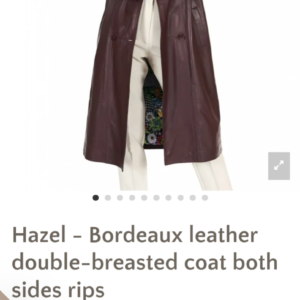 Custom Candace Harvey Leather Coat